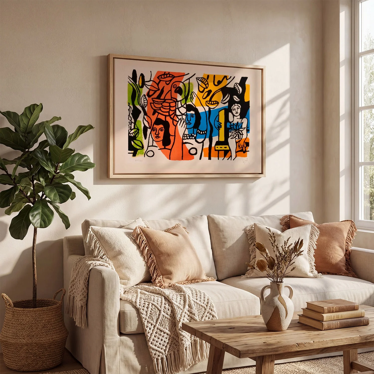 Les femmes au perroquet by Fernand Léger - Image 2