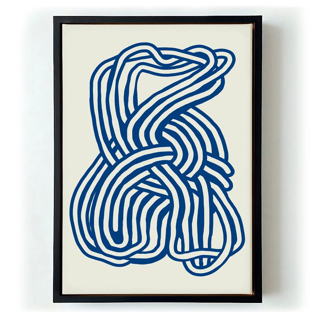 Line art organic shape in blue 02 by Little Dean - Image 5