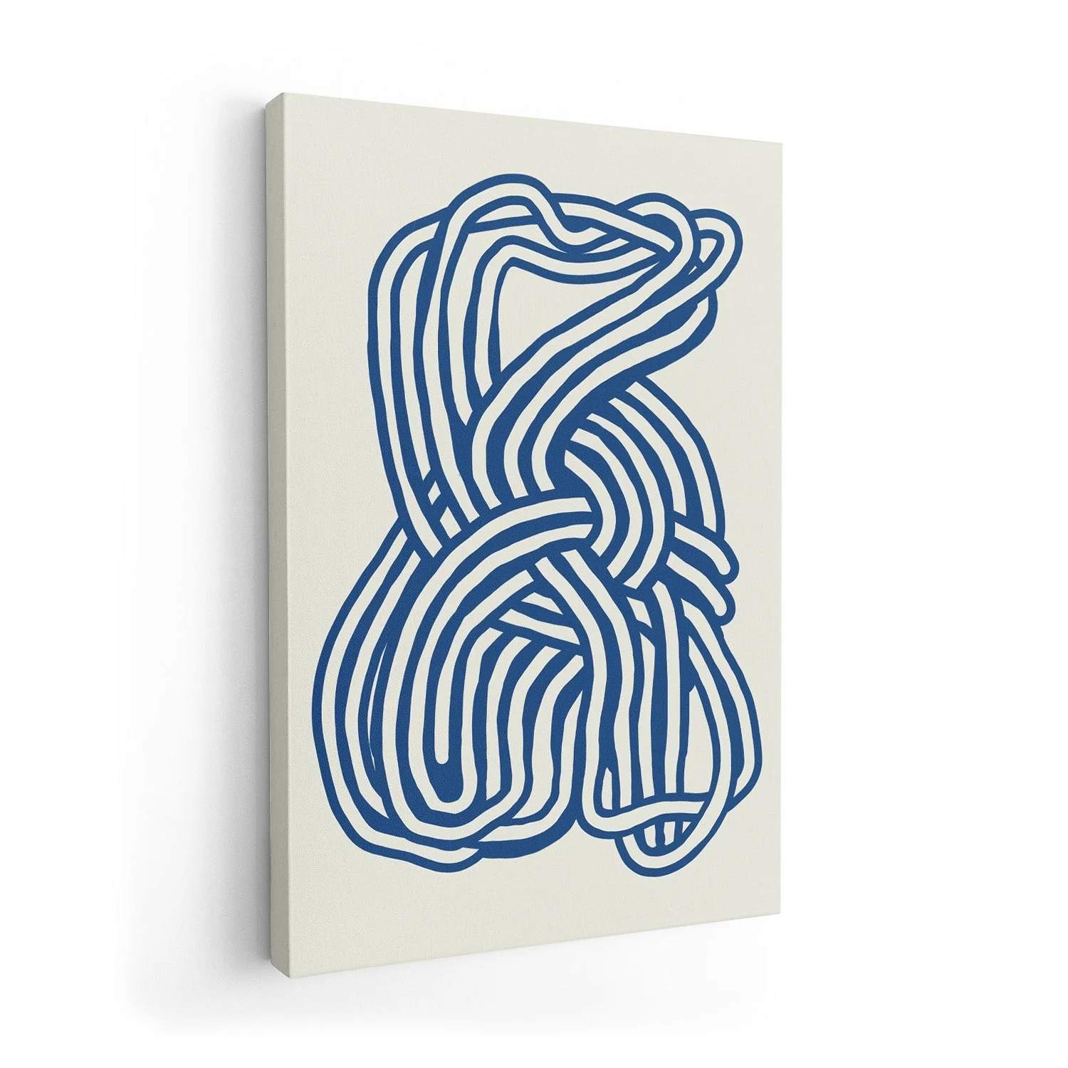 Line art organic shape in blue 02 by Little Dean - Image 7
