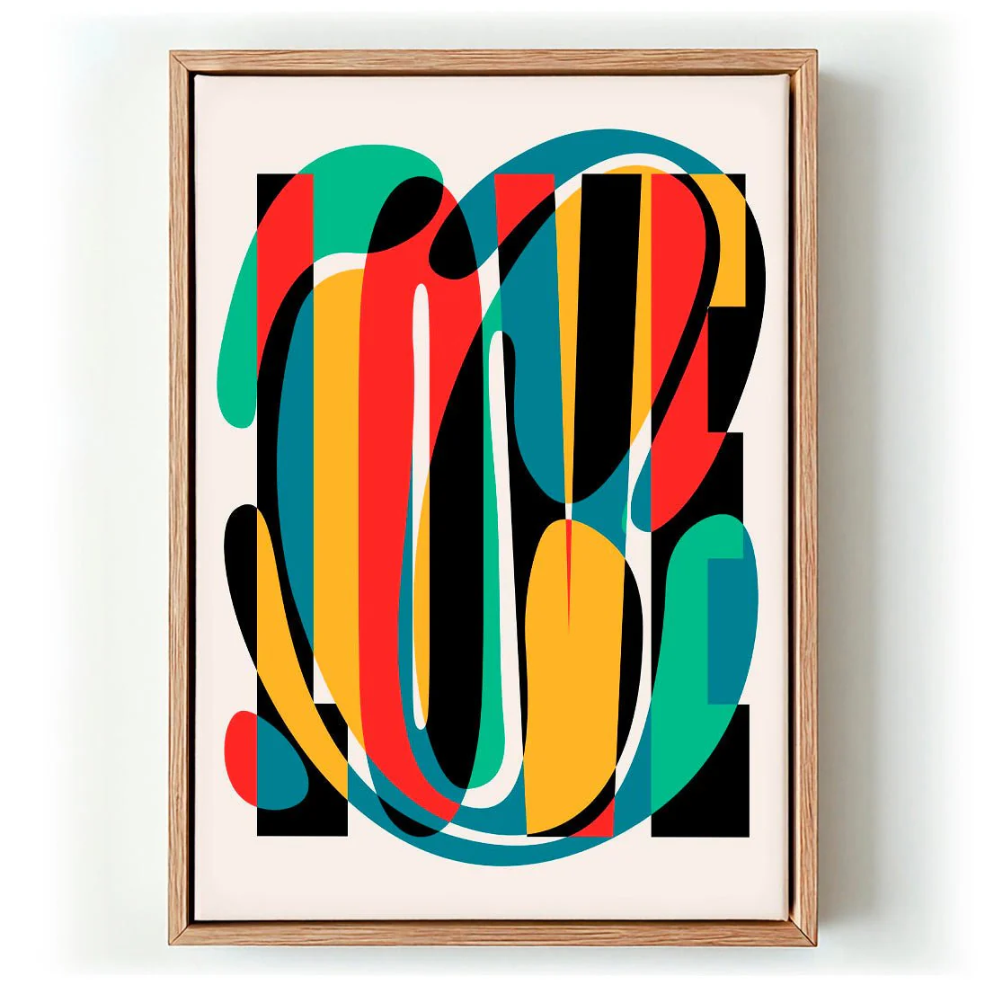 Love Abstract Design by Retrodrome