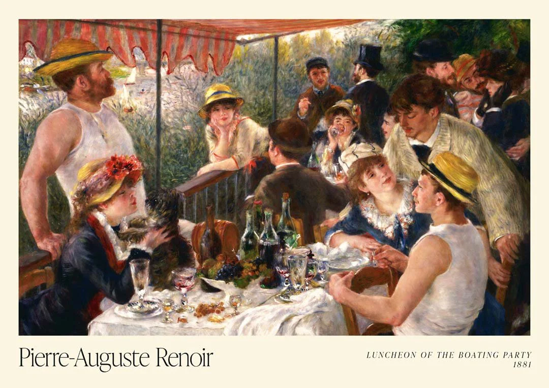 Luncheon of the Boating Party Art Exhibition by Pierre A. Renoir - Image 8