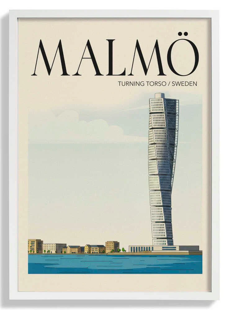 Malmö Travel Poster by Andreas Magnusson - Image 5