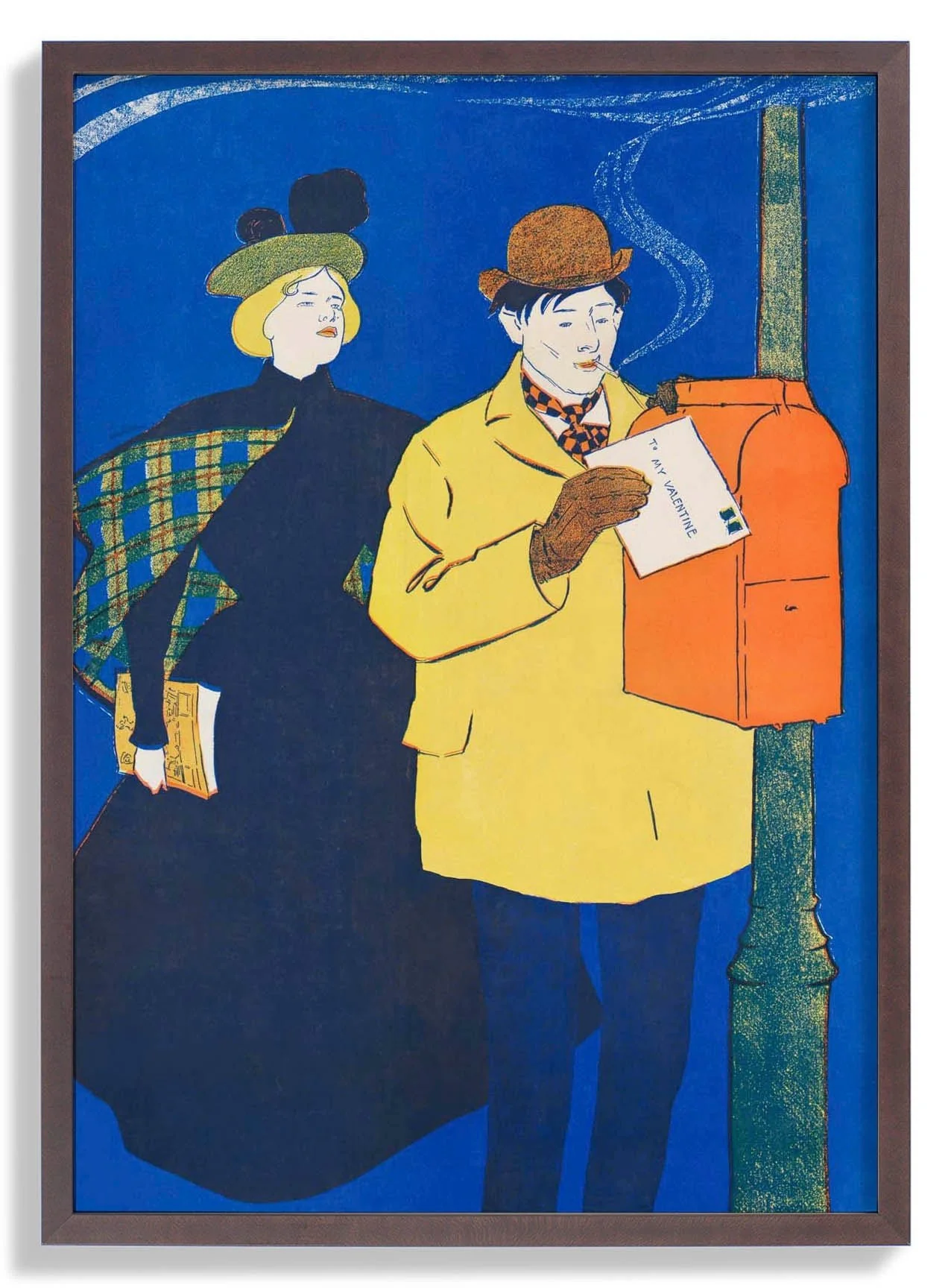 Man and Woman Sending Letter by Edward Penfield - Image 7