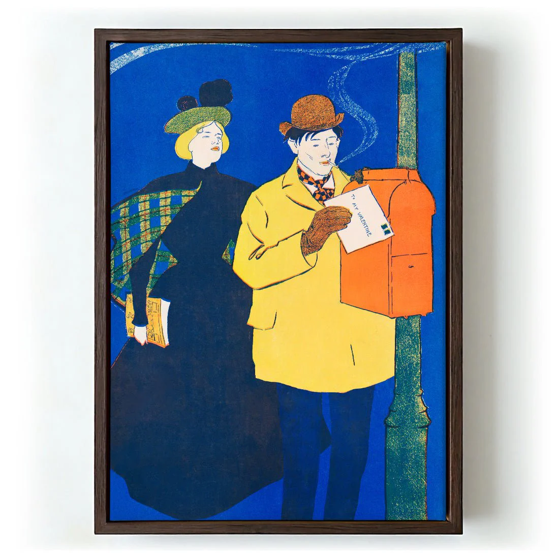 Man and Woman Sending Letter by Edward Penfield - Image 5