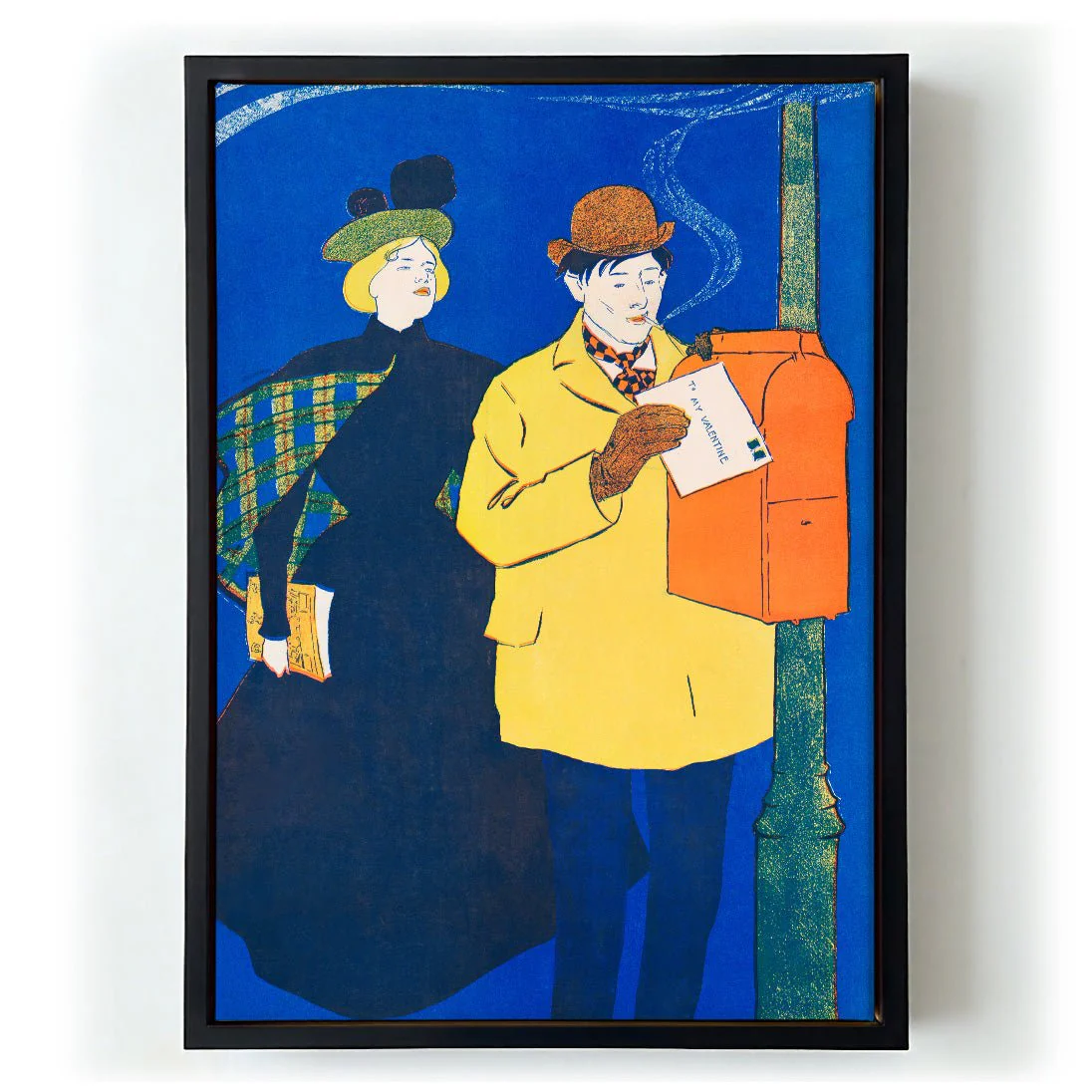 Man and Woman Sending Letter by Edward Penfield - Image 6