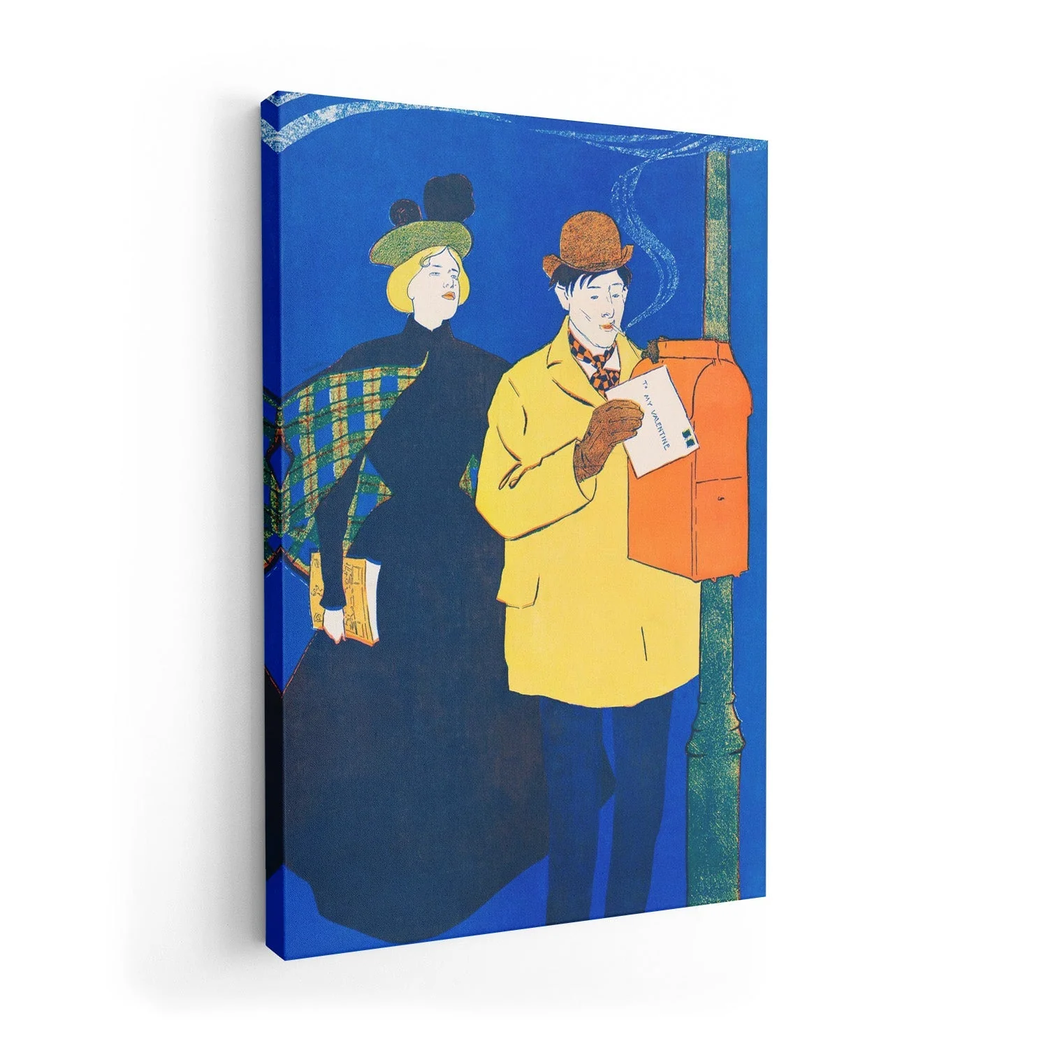 Man and Woman Sending Letter by Edward Penfield - Image 7