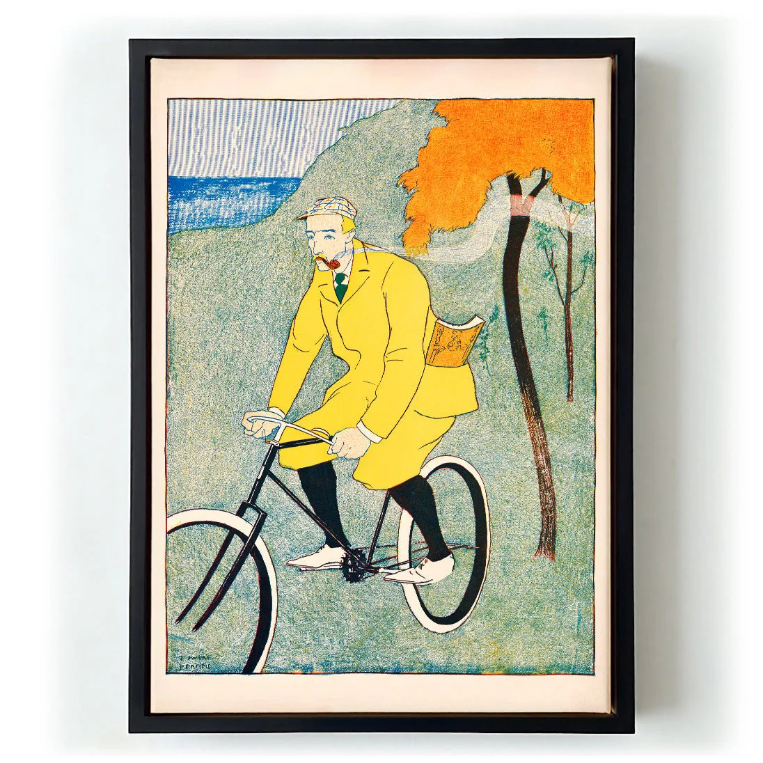 Man Riding Bicycle by Edward Penfield - Image 6