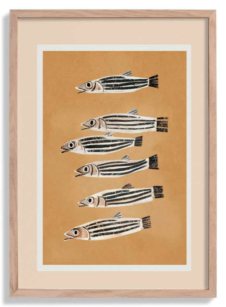 Minimal Fish Study by City Art