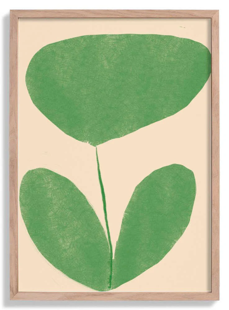 Minimal Green Blossom by Treechild