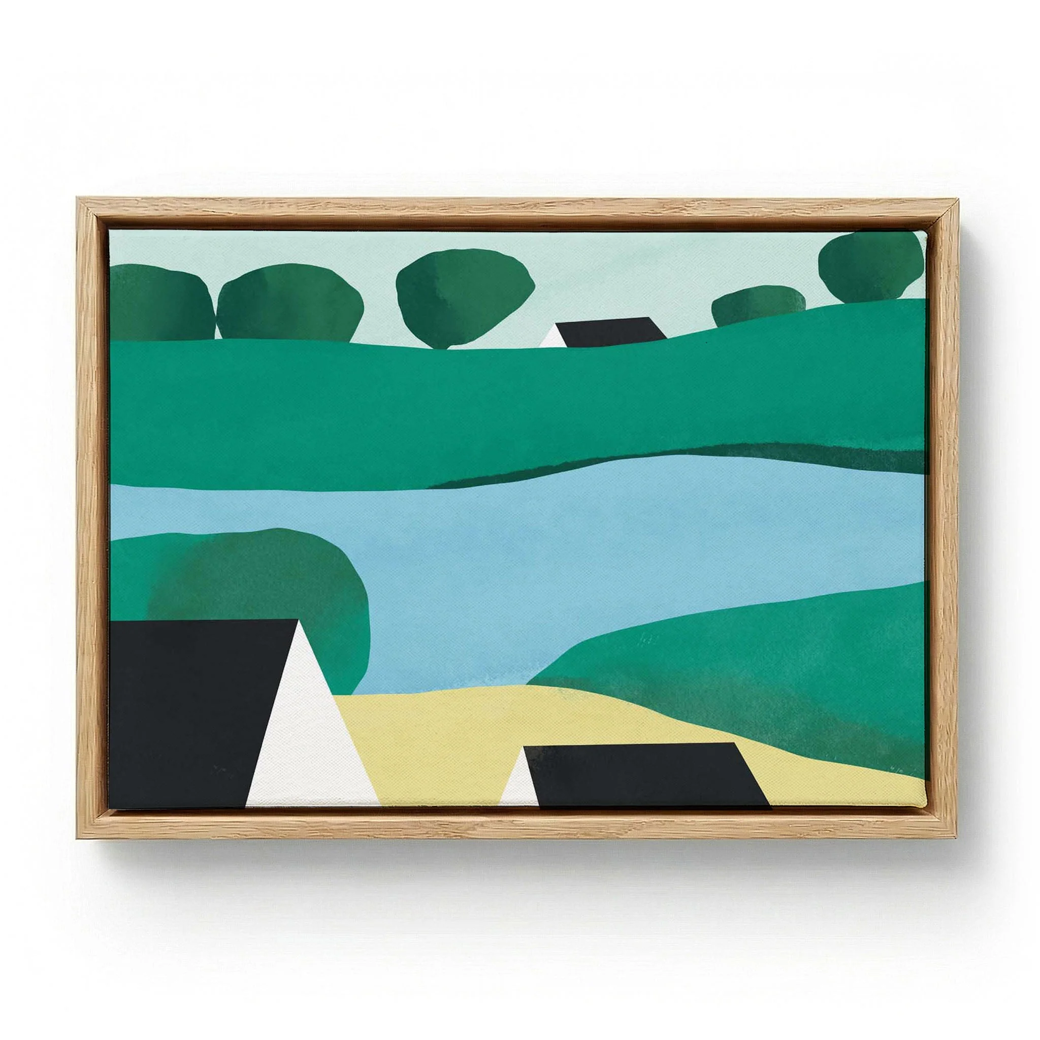 Minimalist River Landscape by Little Dean