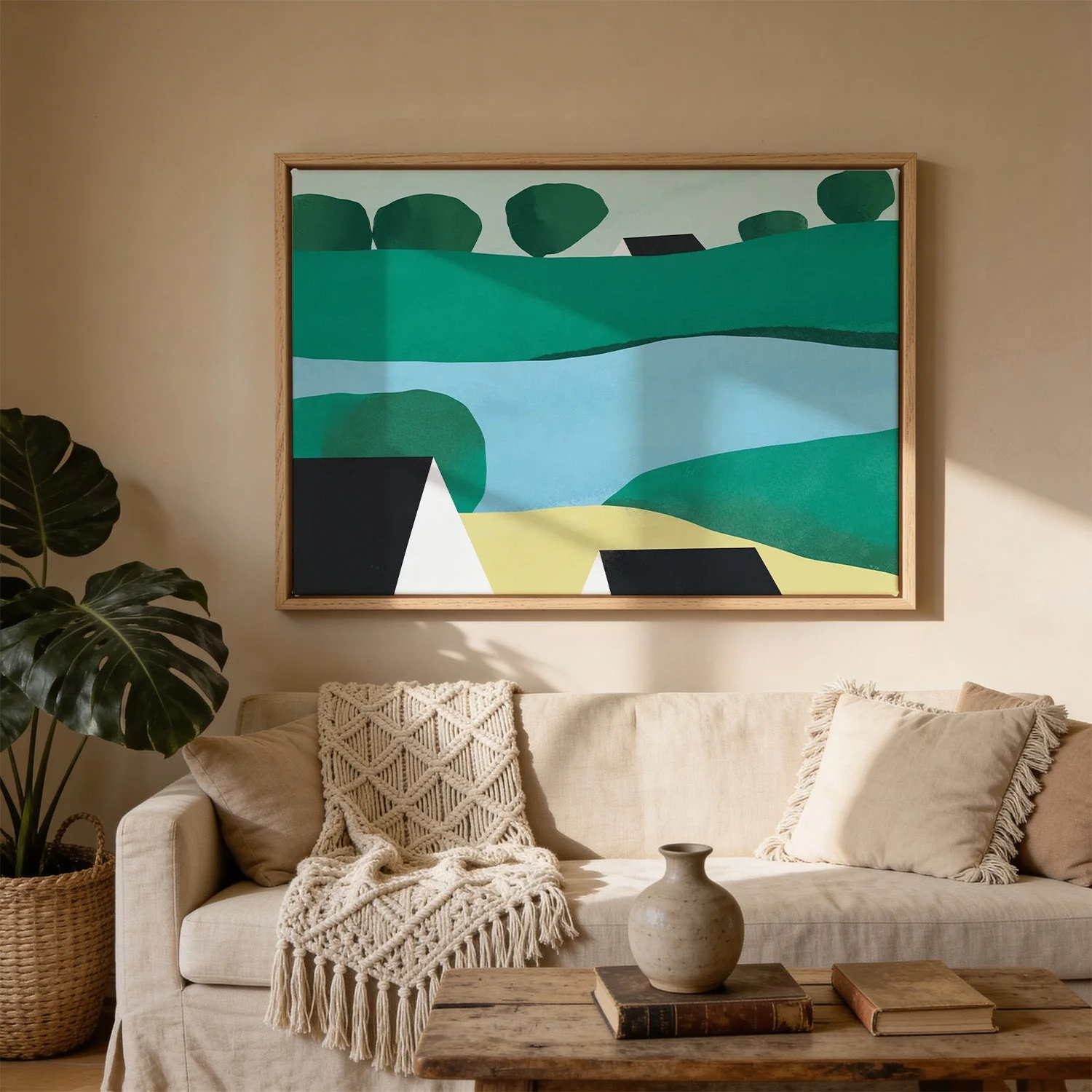Minimalist River Landscape by Little Dean - Image 3