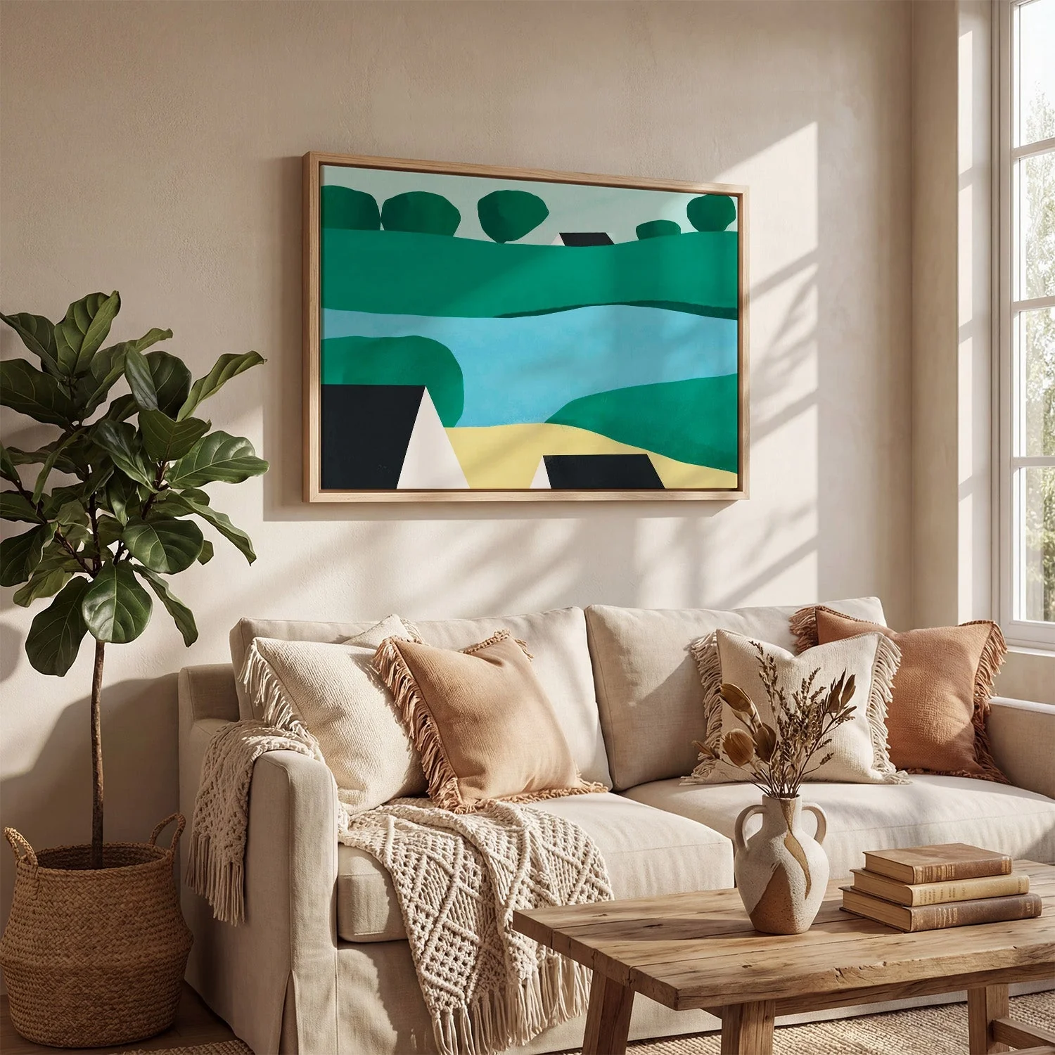 Minimalist River Landscape by Little Dean - Image 4