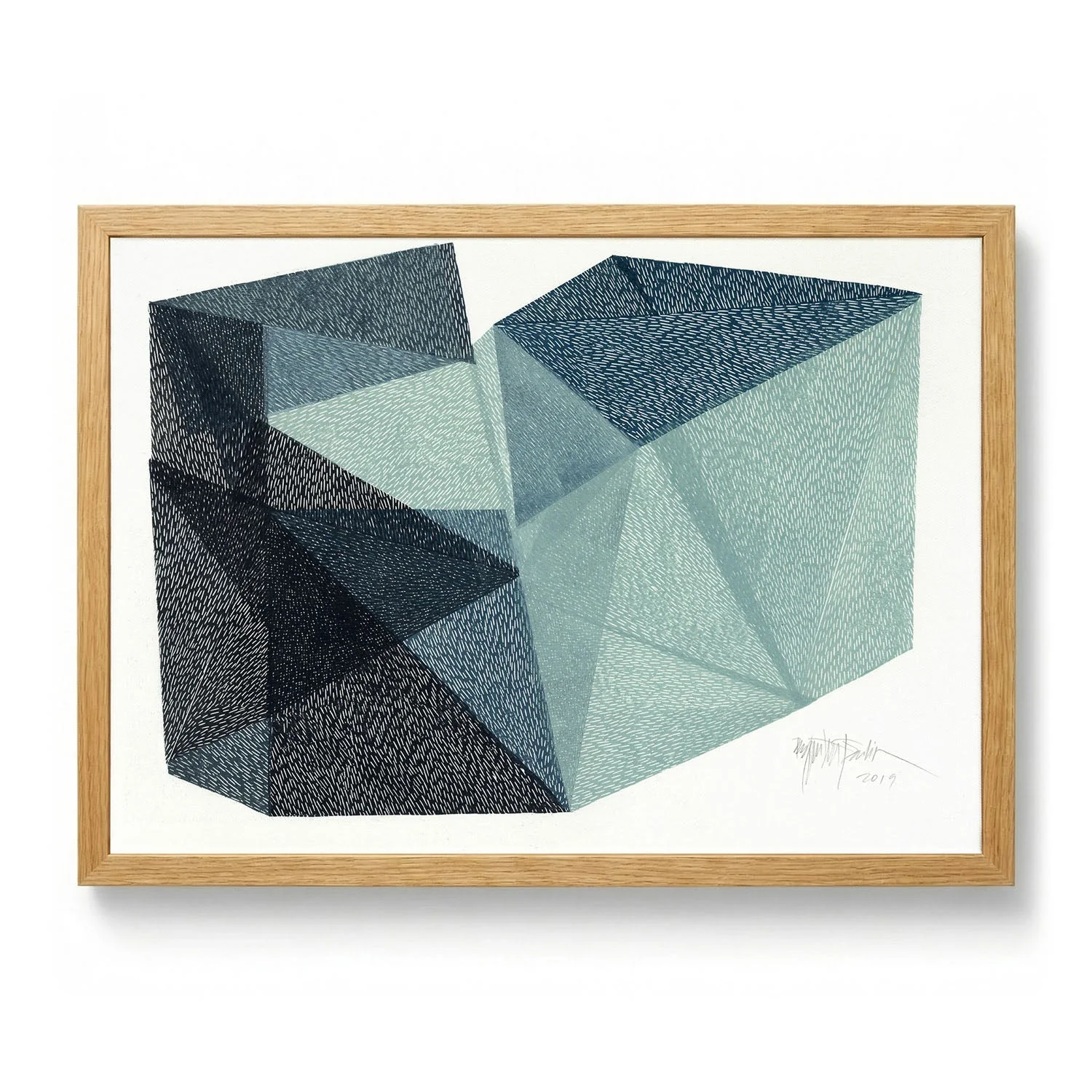 Modern Blue Facets