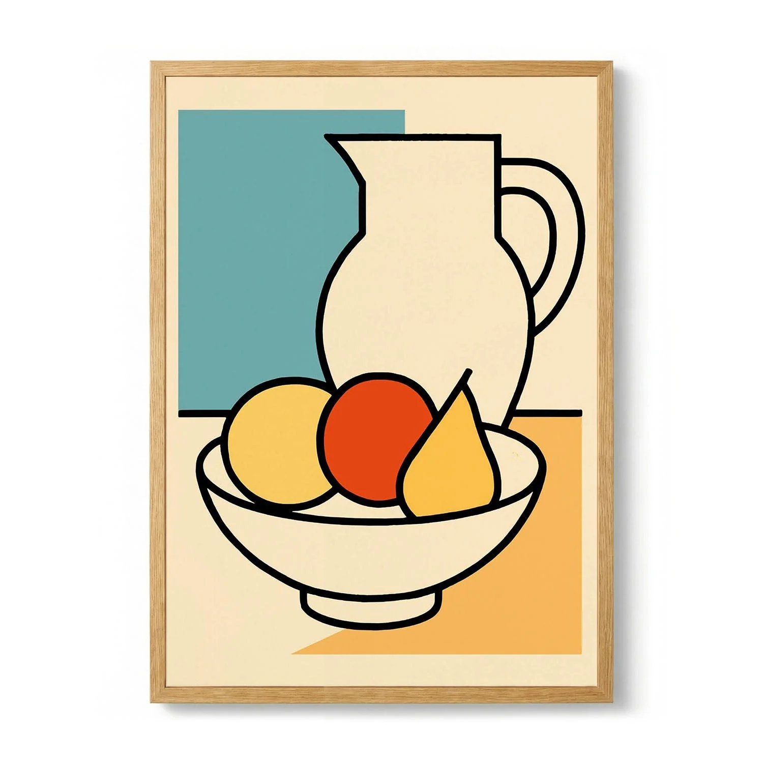 Modern Fruit Still Life by Little Dean