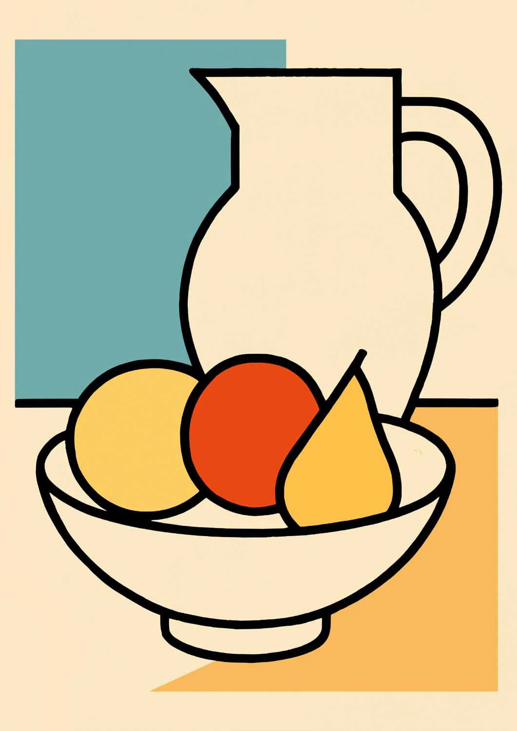 Modern Fruit Still Life by Little Dean - Image 7
