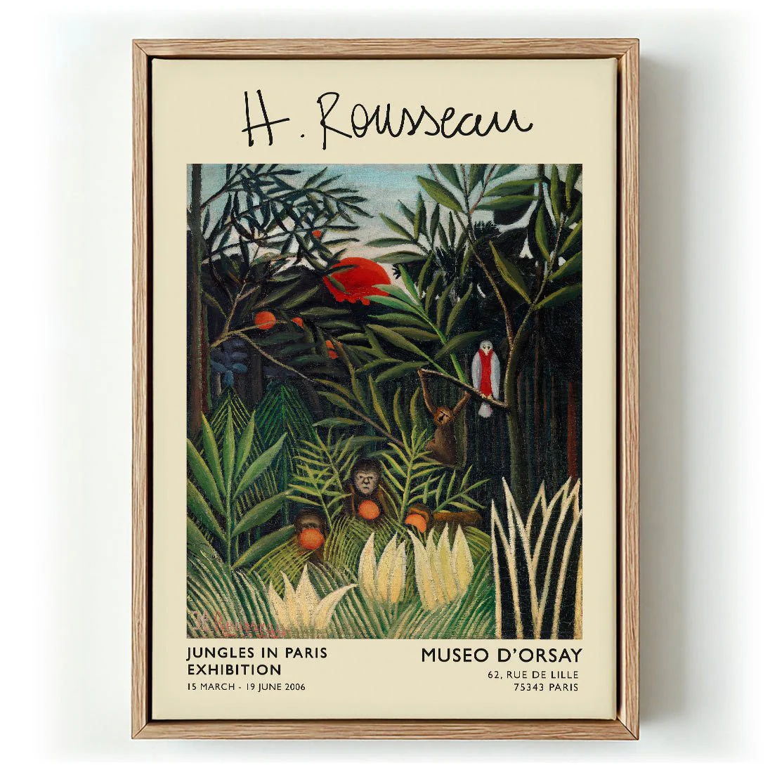 Monkeys and Parrot Rousseau Exhibition