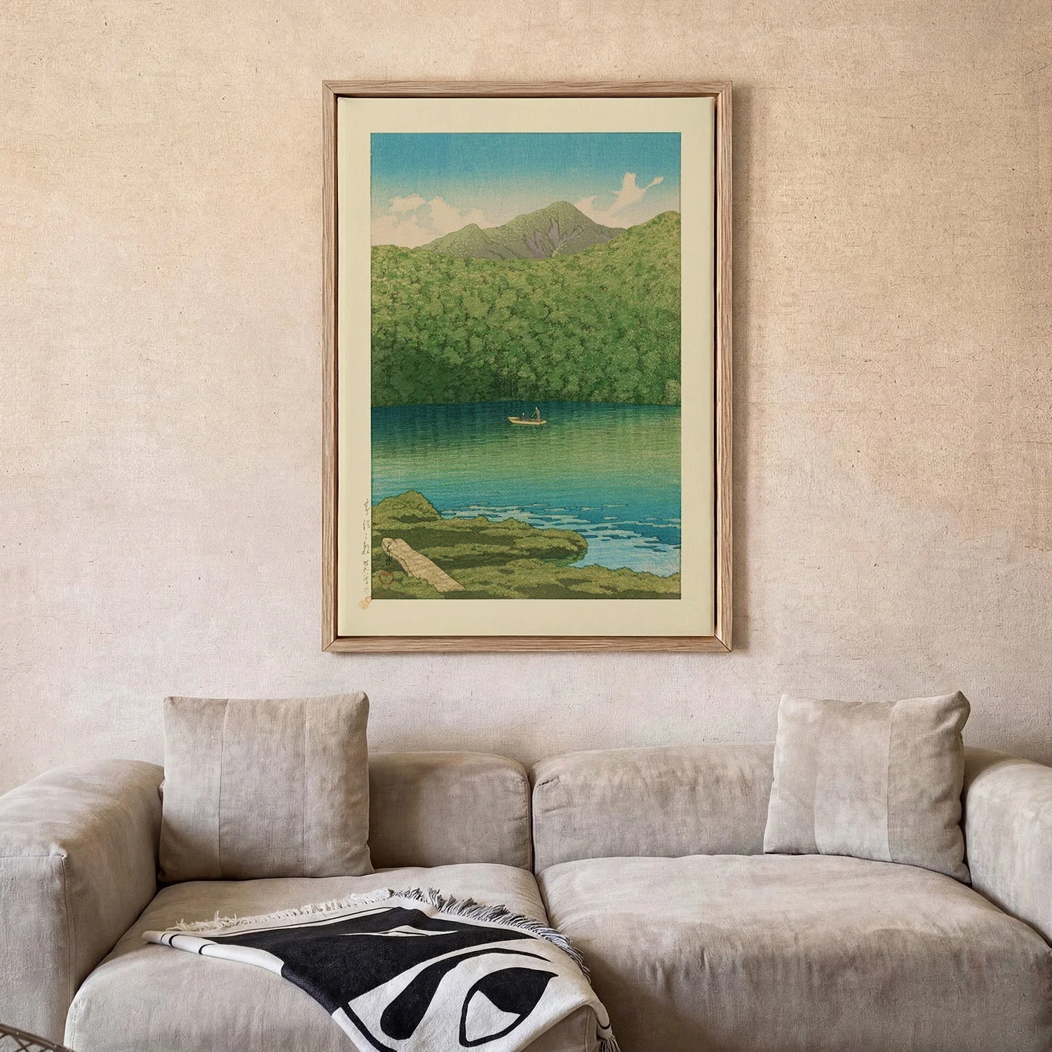 Morning at Tsutanuma Pond Art Print Hasui - Image 2