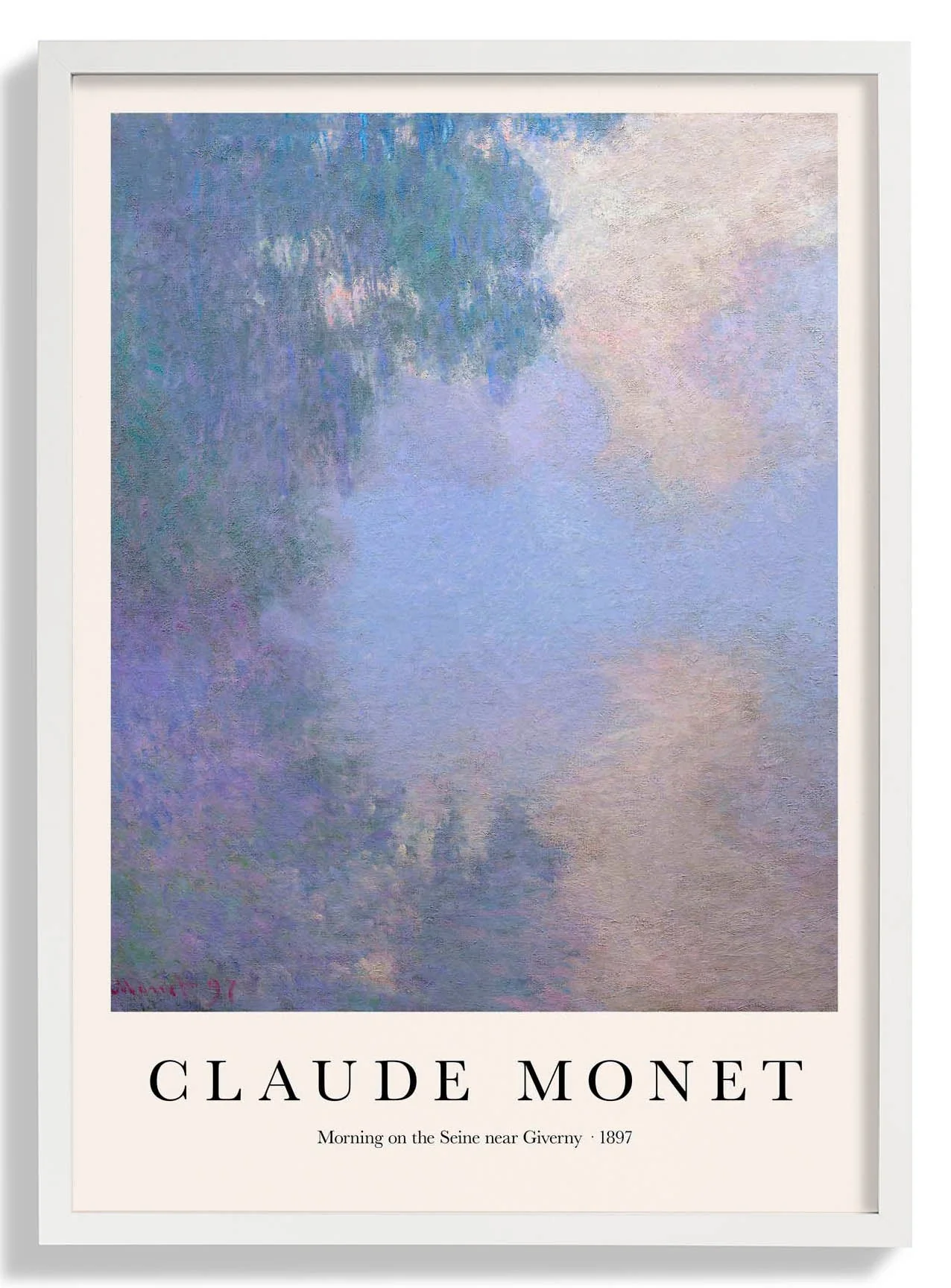 Morning on the Seine near Giverny by Claude Monet - Image 4