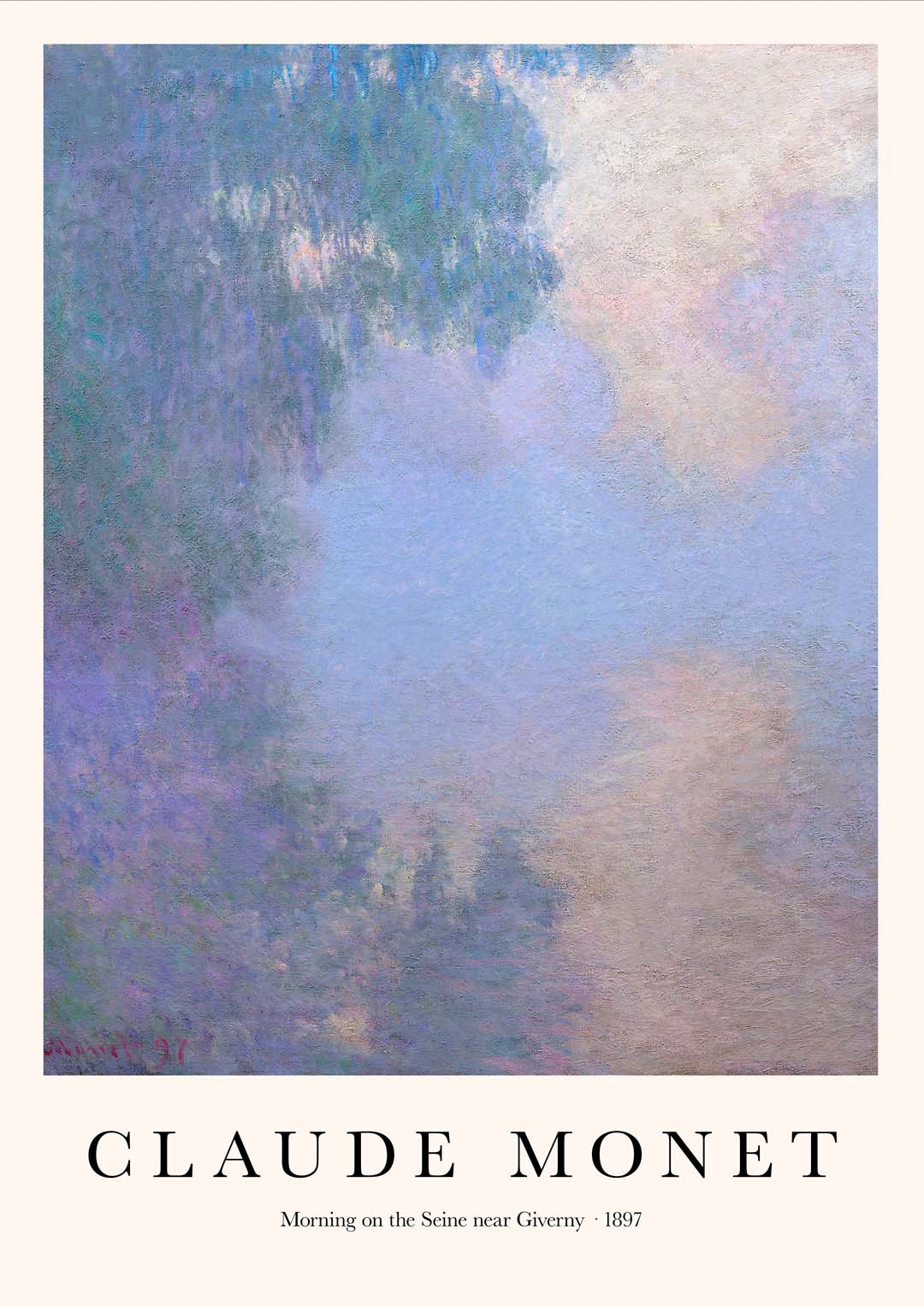 Morning on the Seine near Giverny by Claude Monet - Image 7