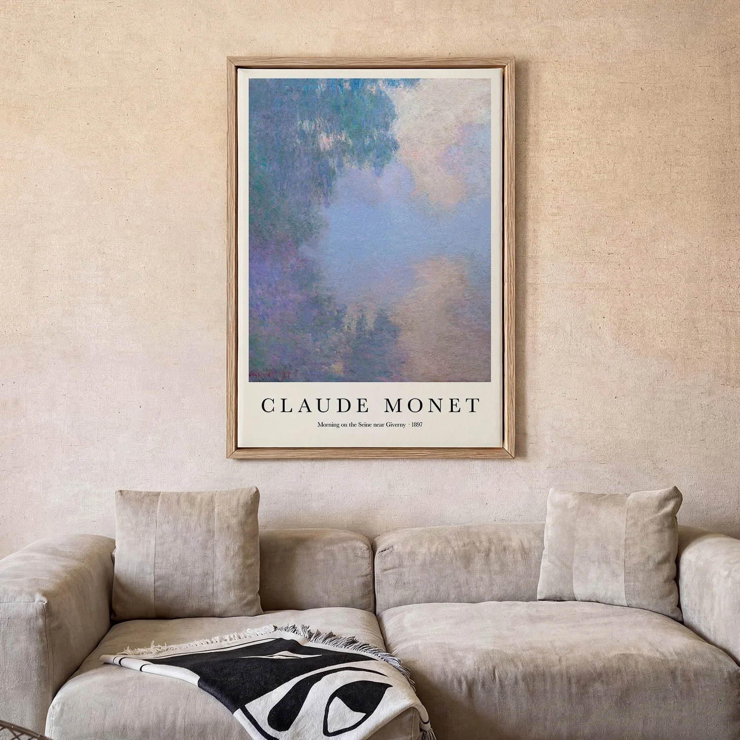 Morning on the Seine near Giverny by Claude Monet - Image 2