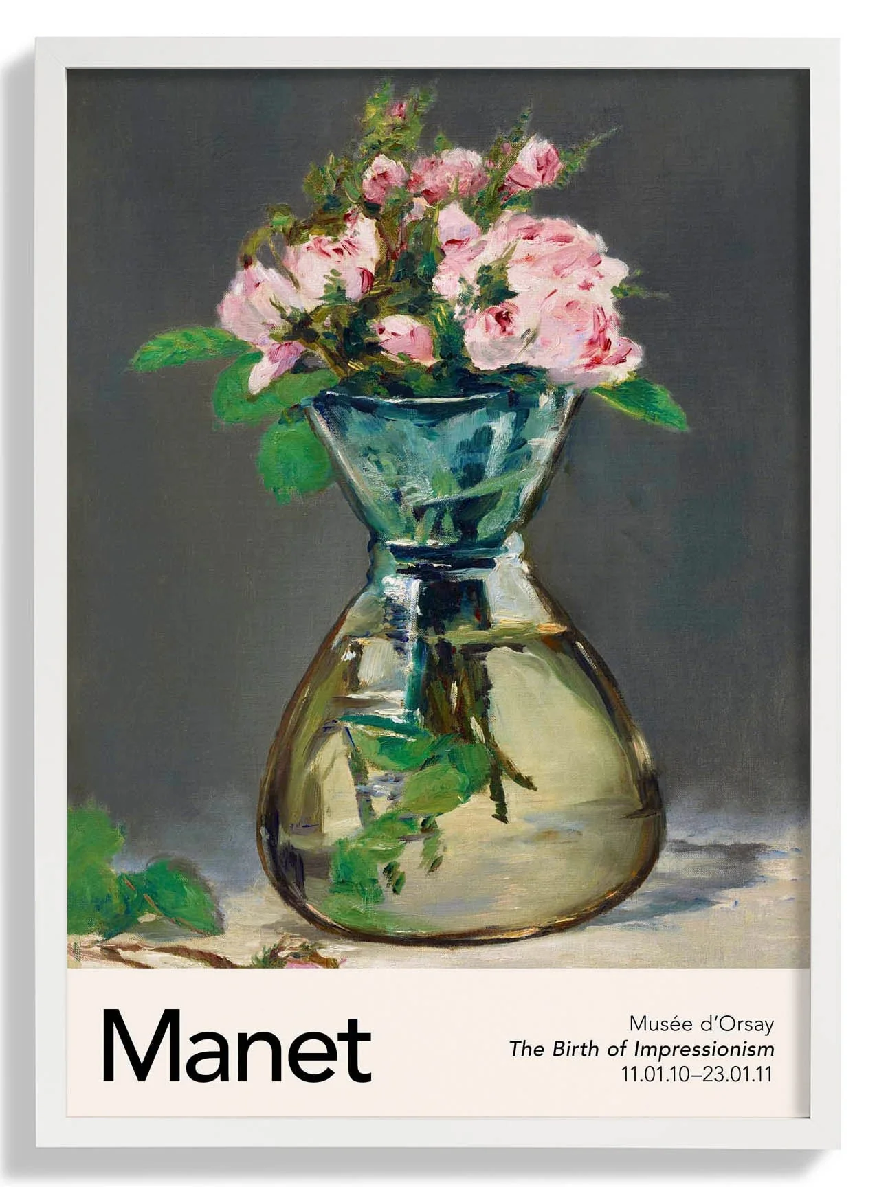 Moss Roses in a Vase by Manet Exhibition - Image 5
