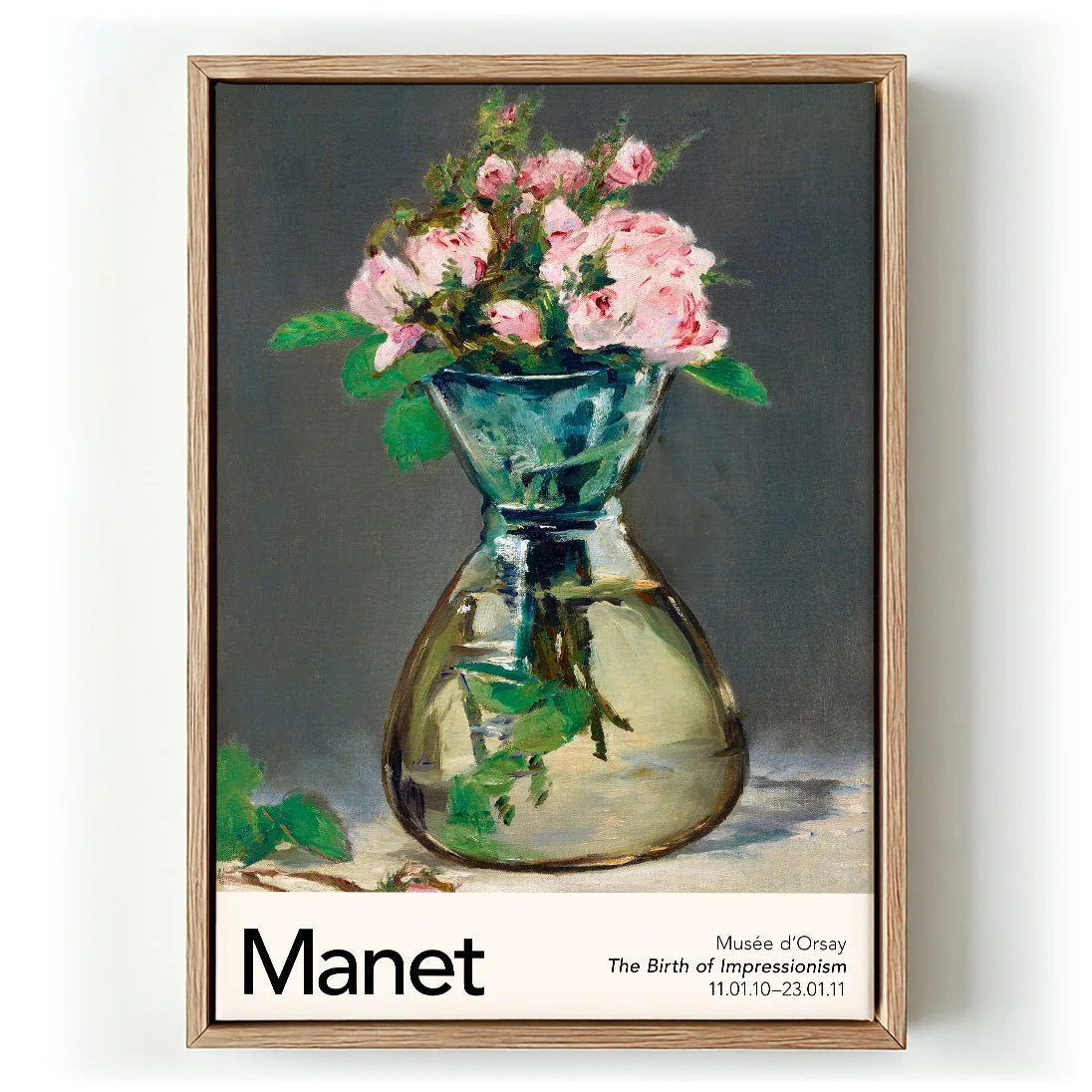 Moss Roses in a Vase by Manet Exhibition
