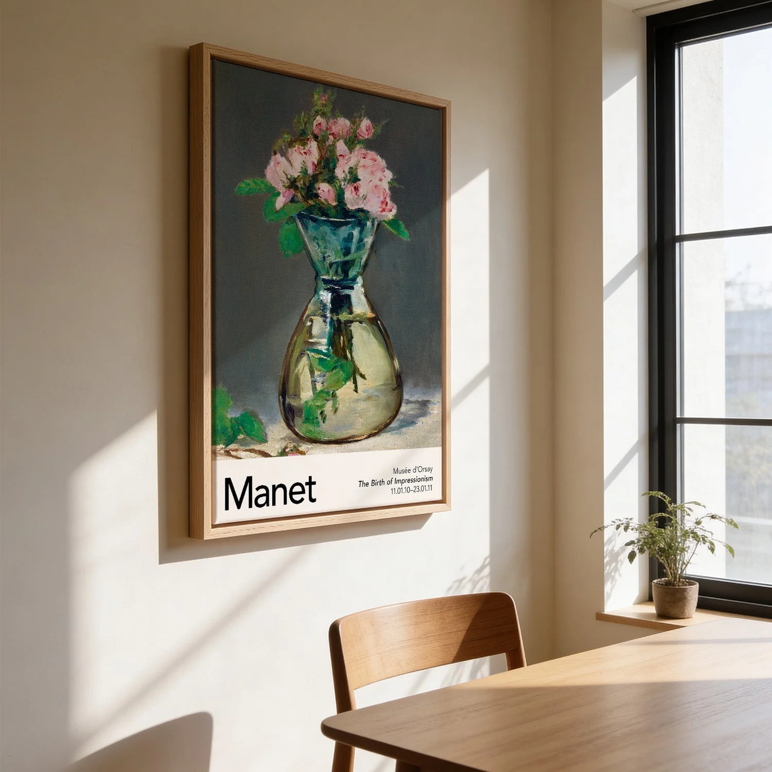 Moss Roses in a Vase by Manet Exhibition - Image 3