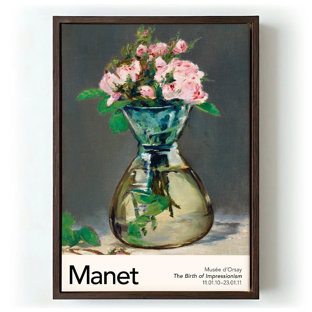 Moss Roses in a Vase by Manet Exhibition - Image 5