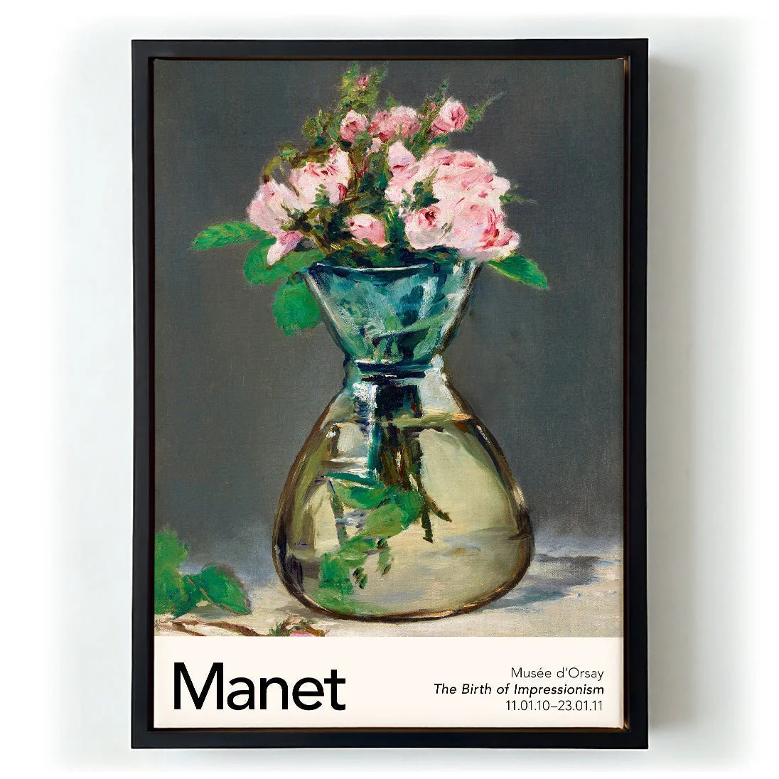 Moss Roses in a Vase by Manet Exhibition - Image 6