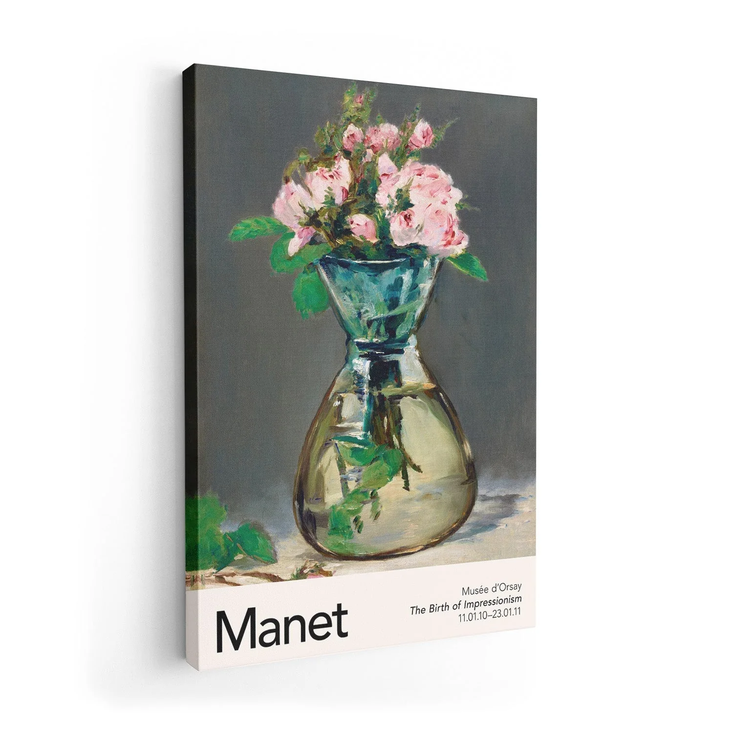 Moss Roses in a Vase by Manet Exhibition - Image 7
