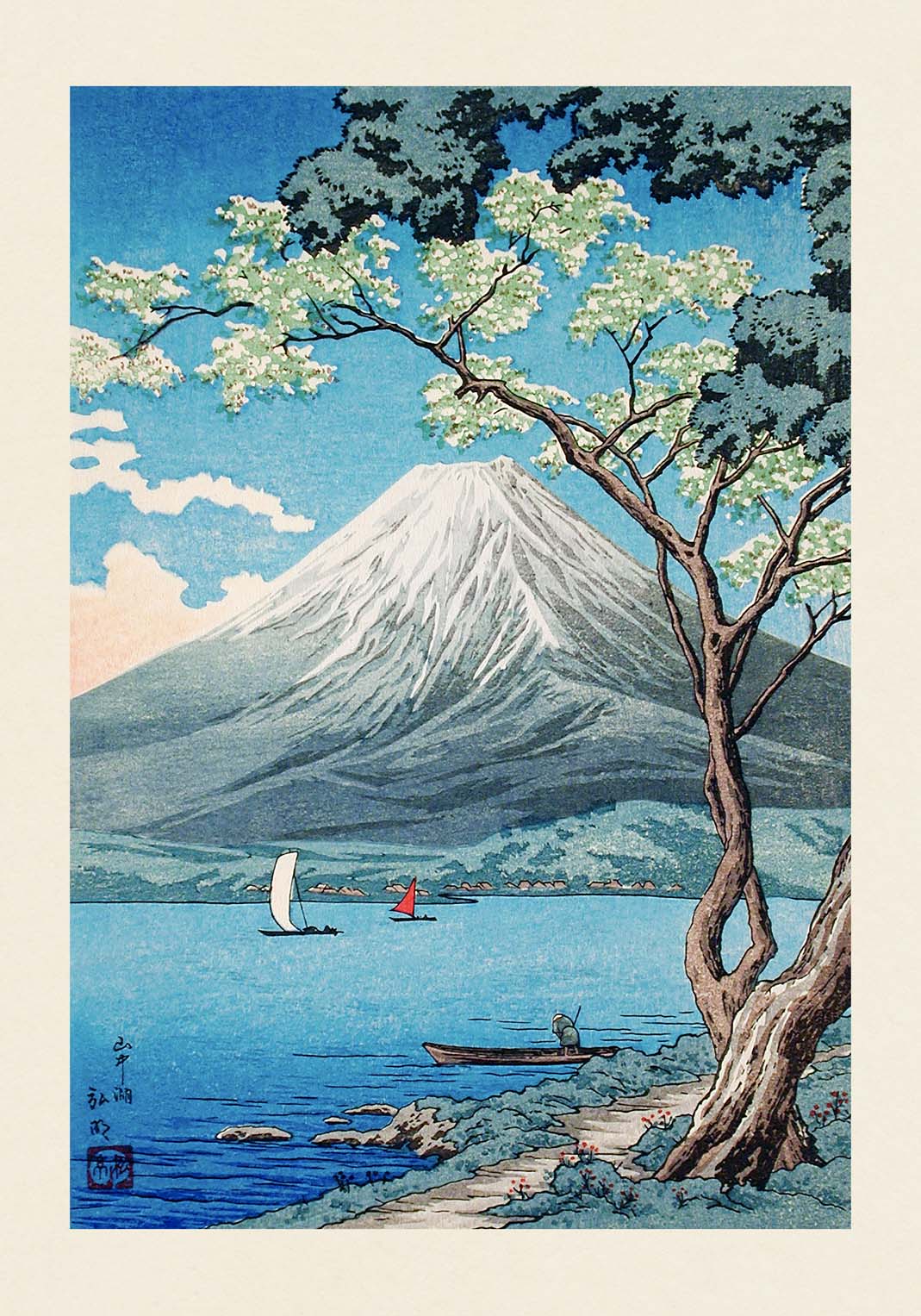Mount Fuji from Lake Yamanaka by Takahashi Shōtei - Image 5