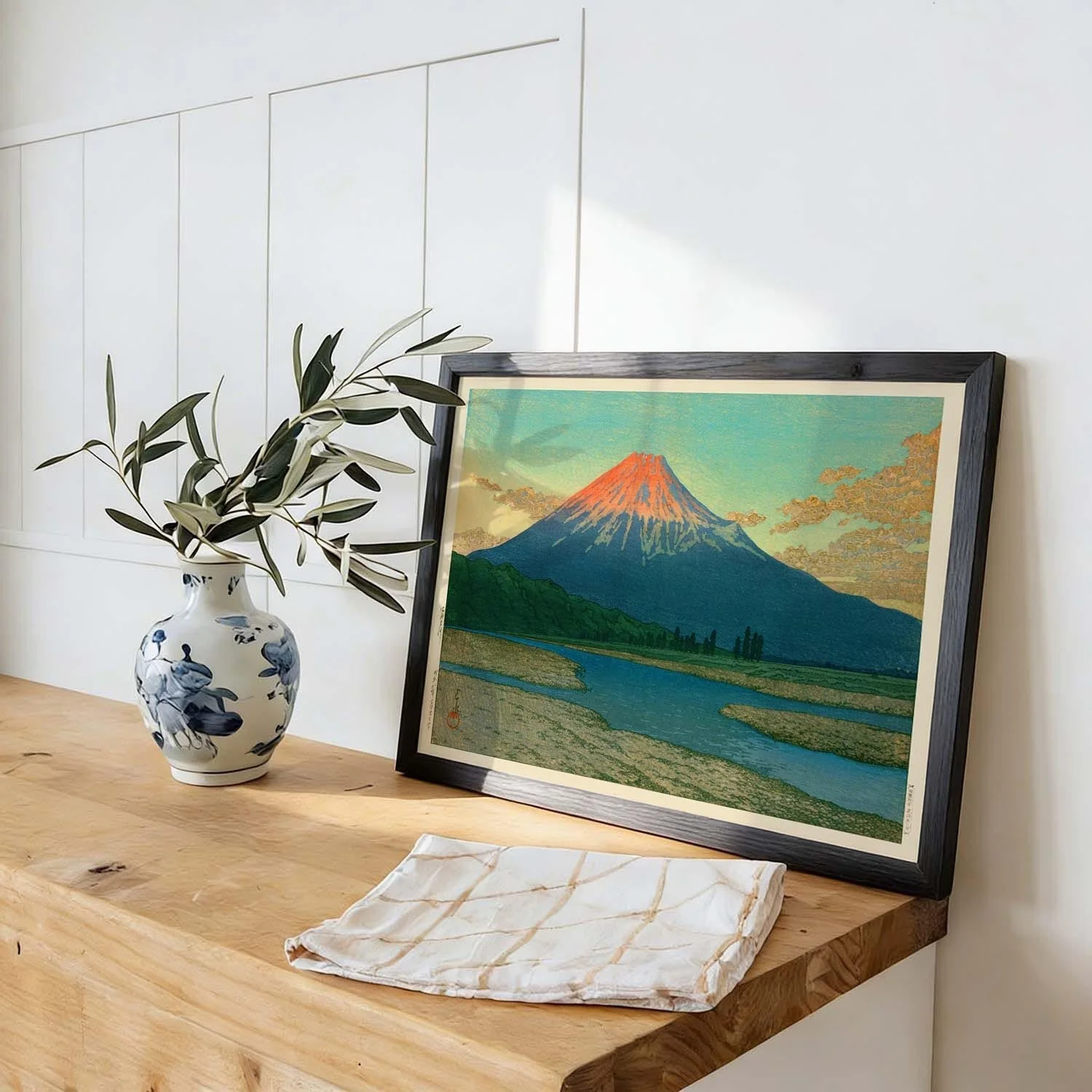 Mount Fuji Fujikawa by Hasui - Image 2