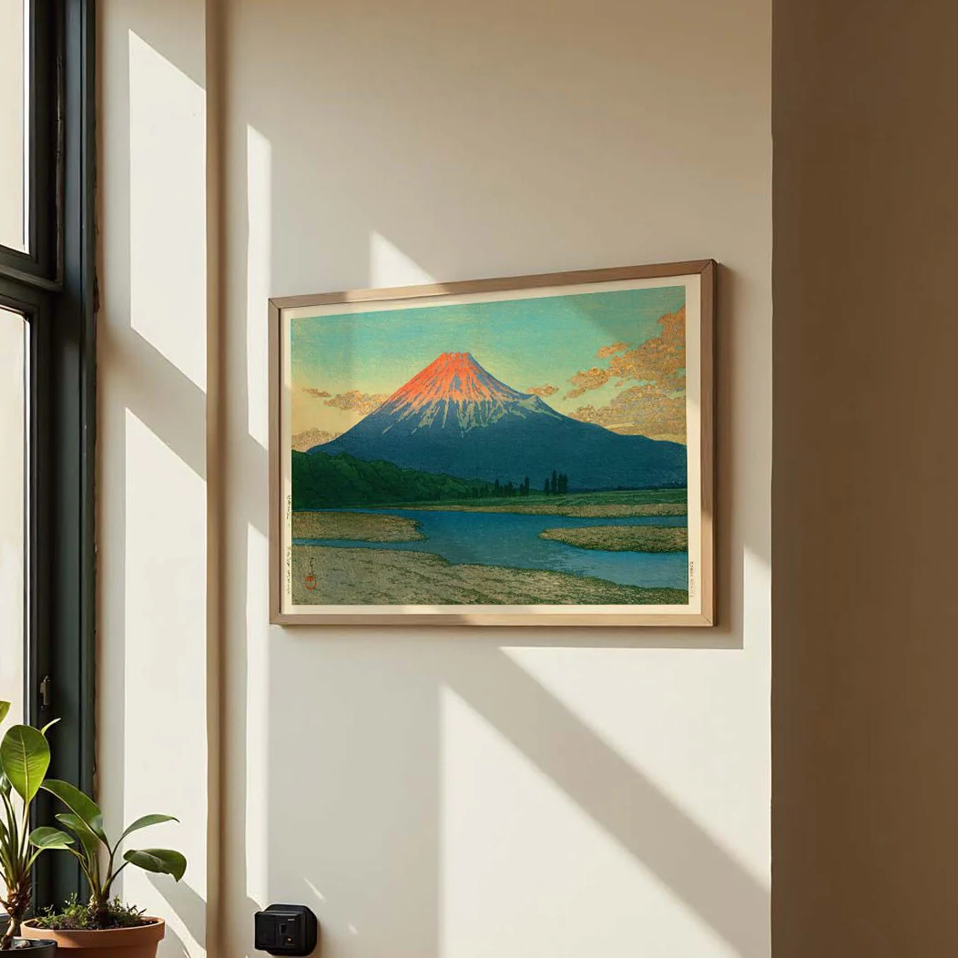 Mount Fuji Fujikawa by Hasui - Image 3