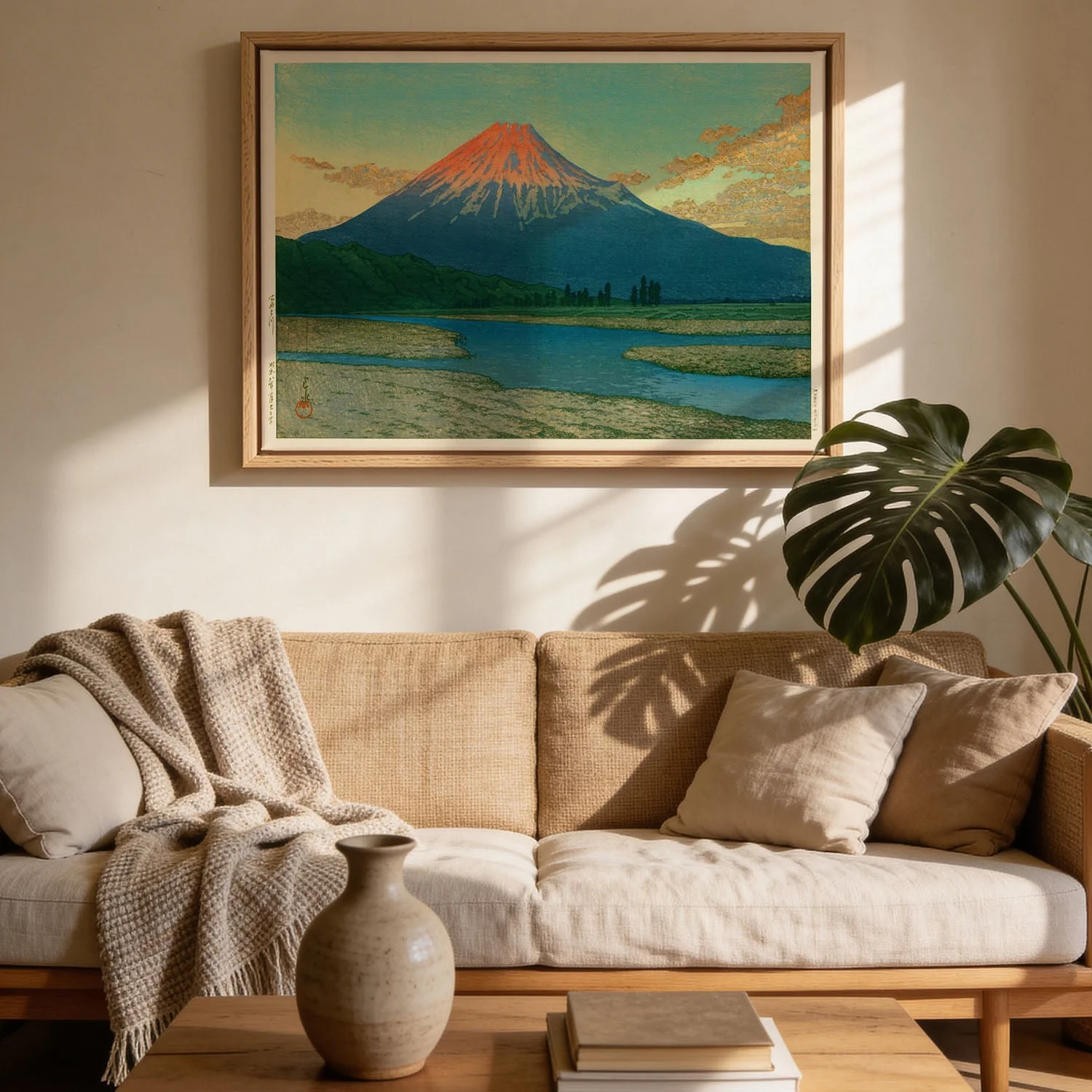 Mount Fuji Fujikawa by Hasui - Image 2