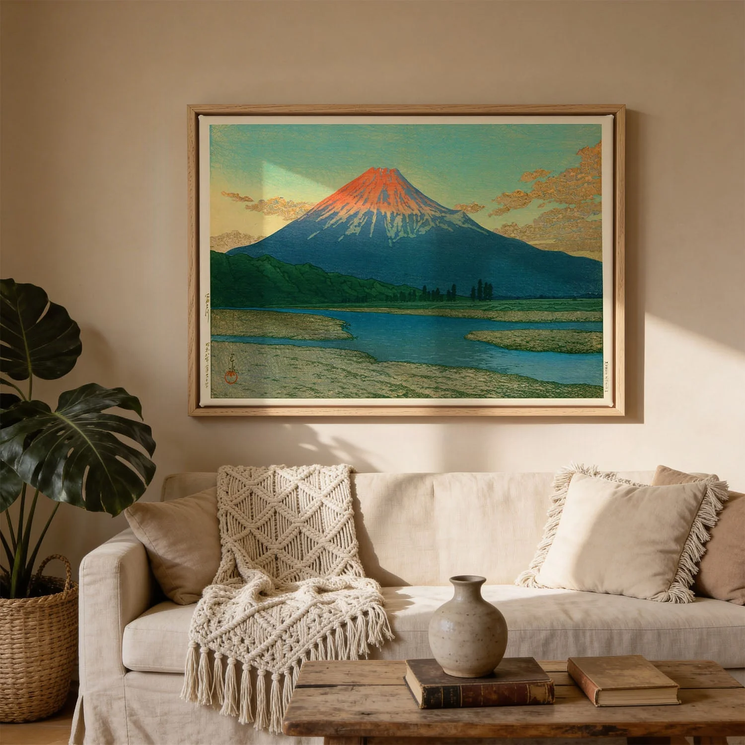Mount Fuji Fujikawa by Hasui - Image 3