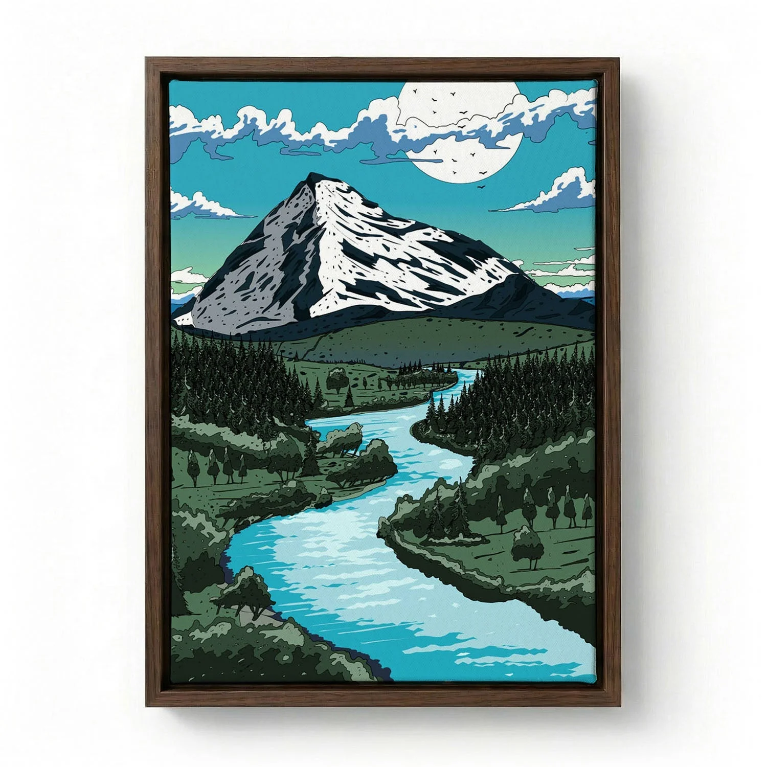 Mountain Range And River by Nicholas - Image 6