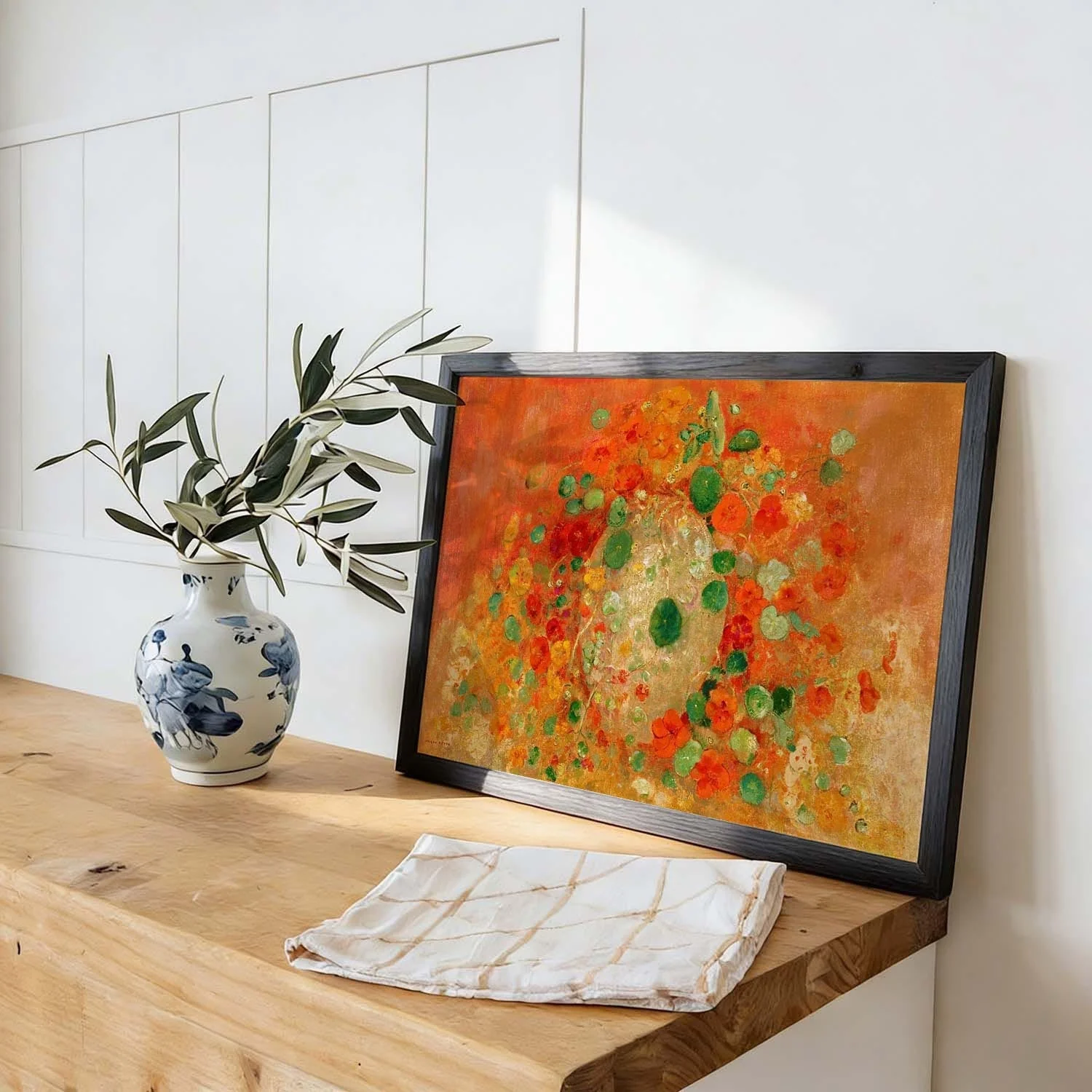 Nasturtiums Painting by Odilon Redon - Image 2