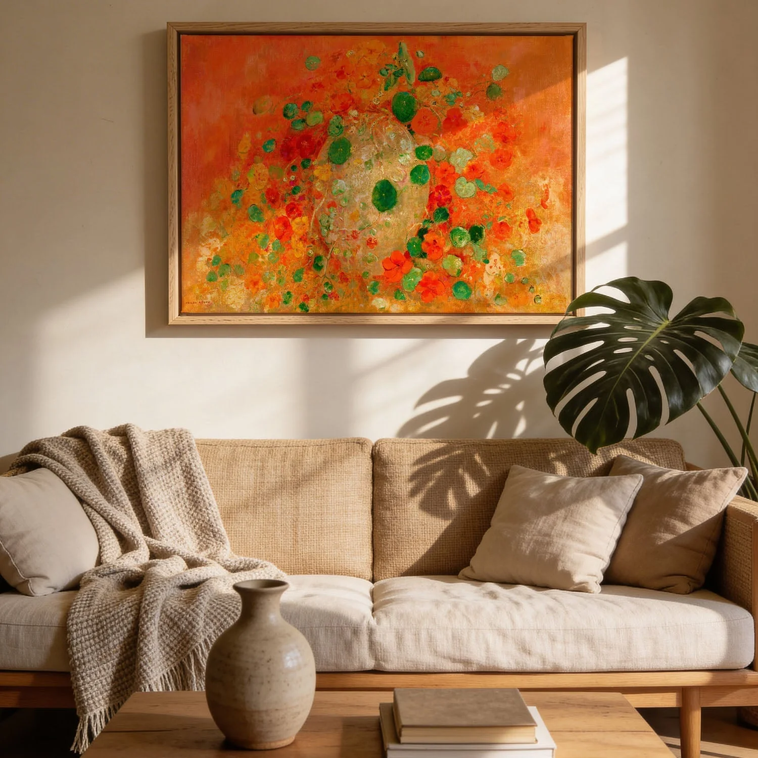 Nasturtiums Painting by Odilon Redon - Image 2