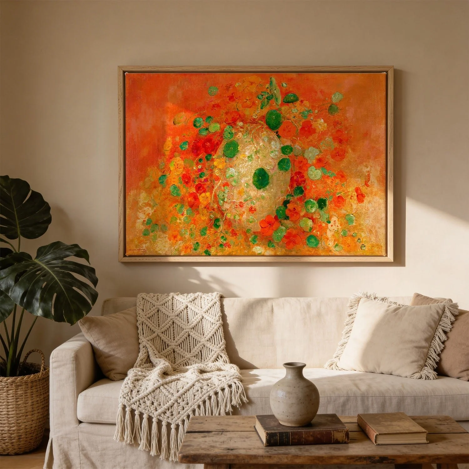 Nasturtiums Painting by Odilon Redon - Image 3