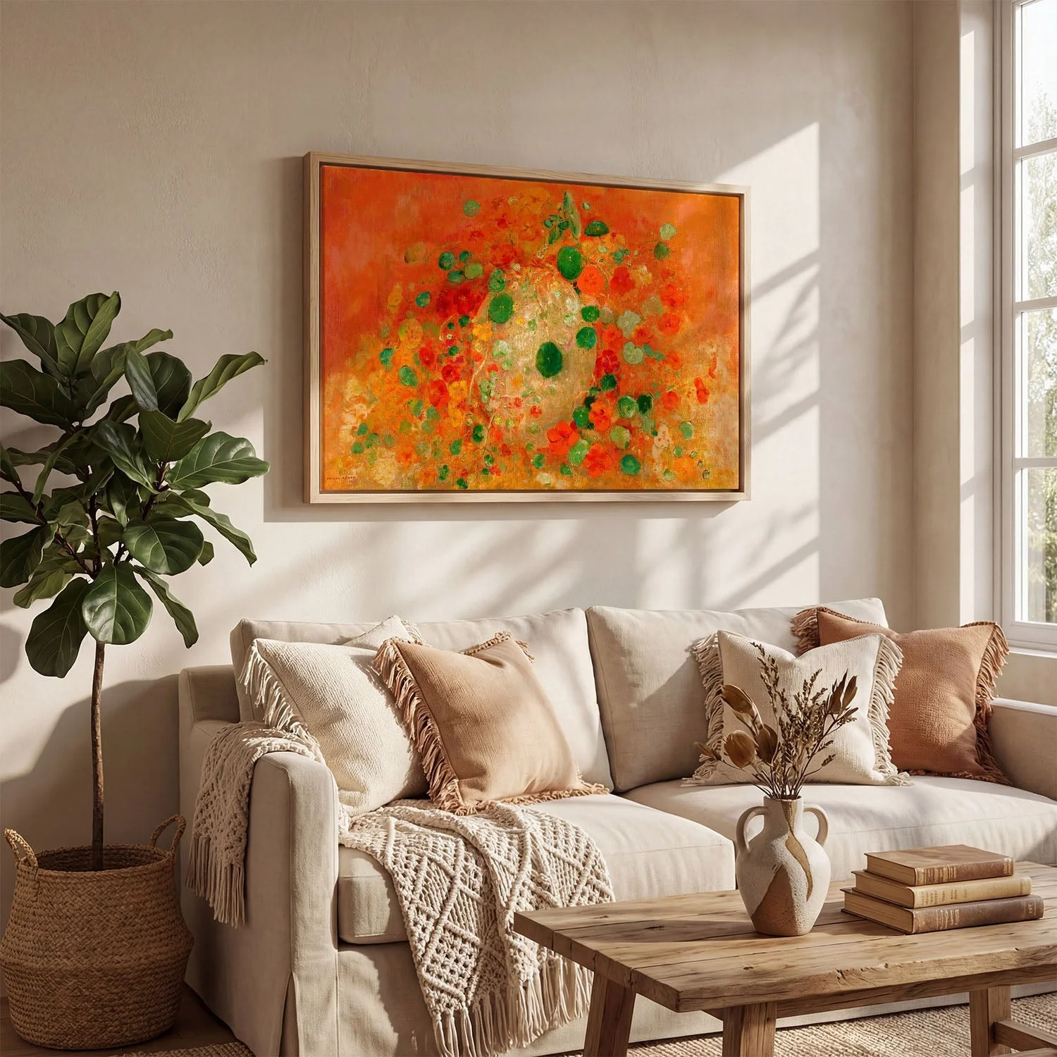 Nasturtiums Painting by Odilon Redon - Image 4