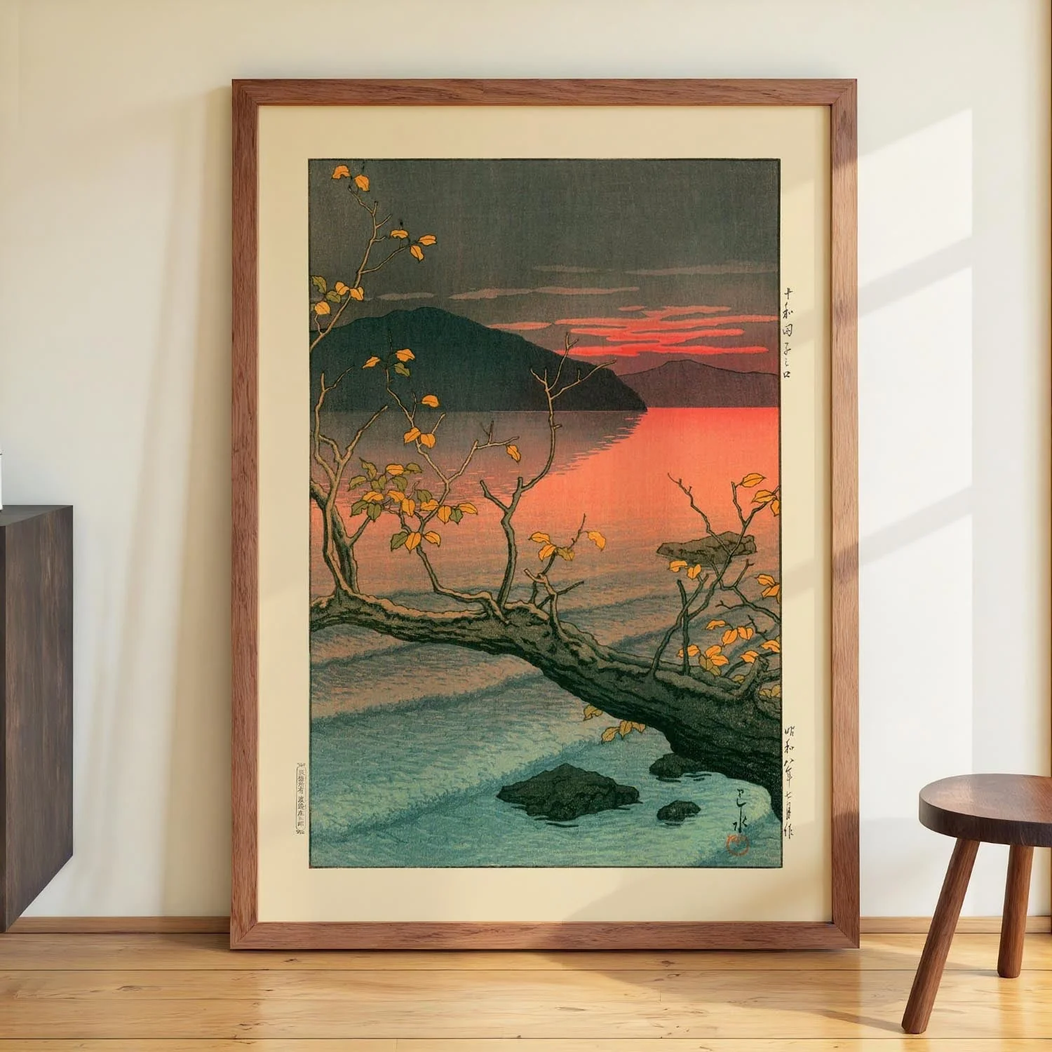 Nenokuchi Lake by Hasui - Image 3