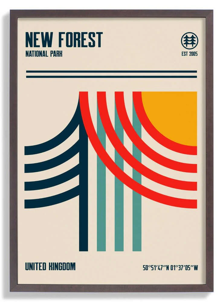 New Forest National Park Travel Poster by Retrodrome - Image 7