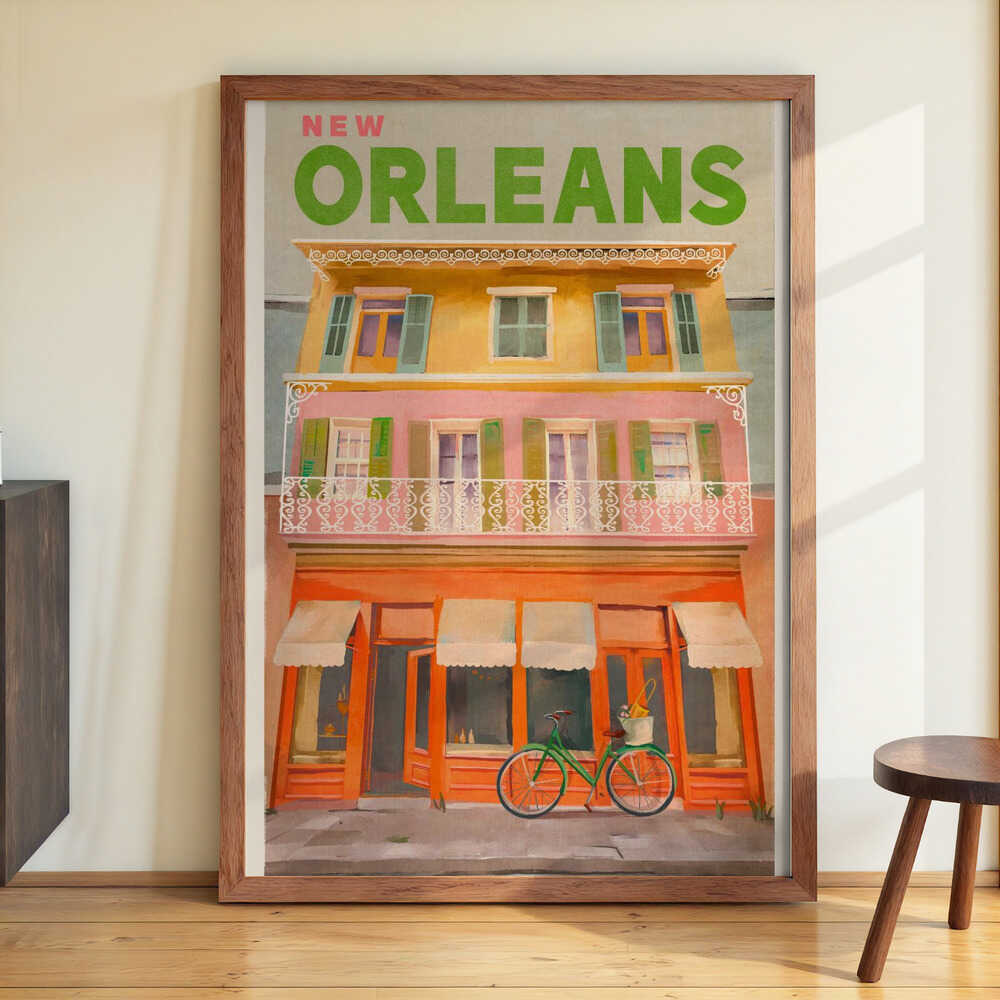 New Orleans Louisiana Vintage Travel Poster by The Whiskey Ginger - Image 3