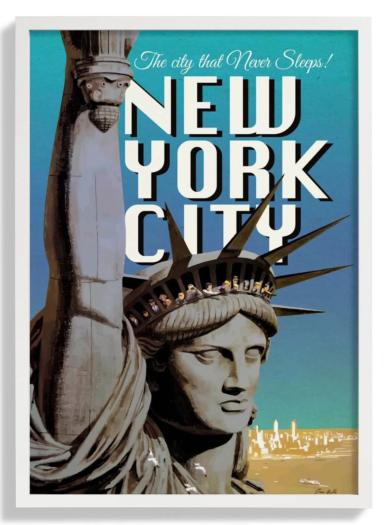 New York with Statue of Liberty - Image 5