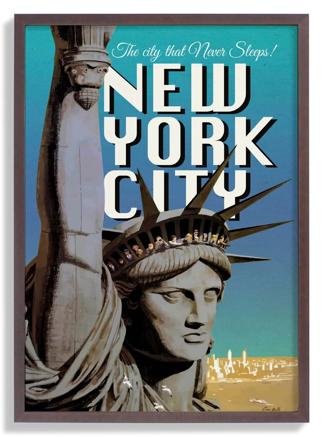 New York with Statue of Liberty - Image 7