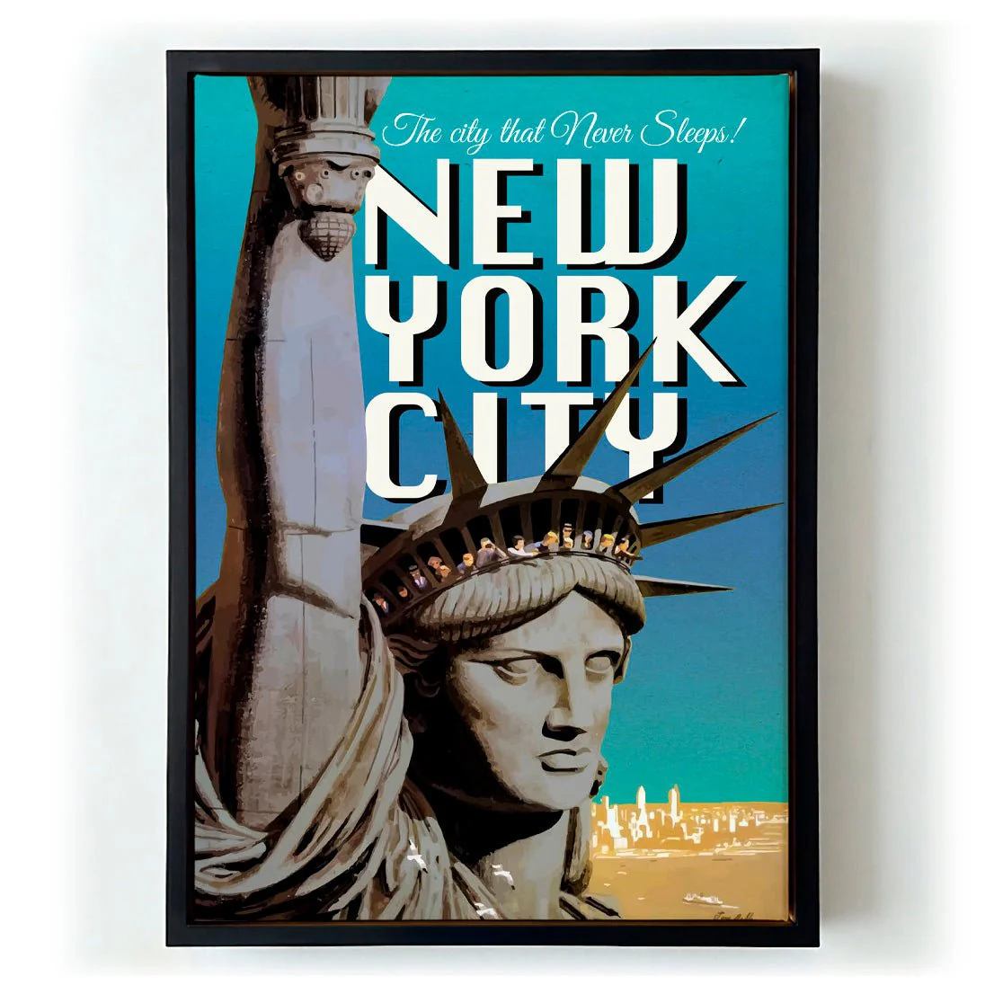 New York with Statue of Liberty - Image 5