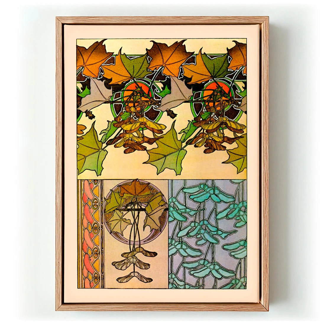 Oak Leaves by Alphonse Mucha