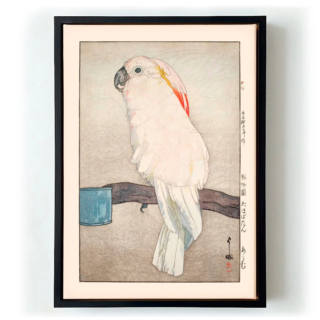 Obatan omu Obatan parrot 1926 by Hiroshi Yoshida - Image 5