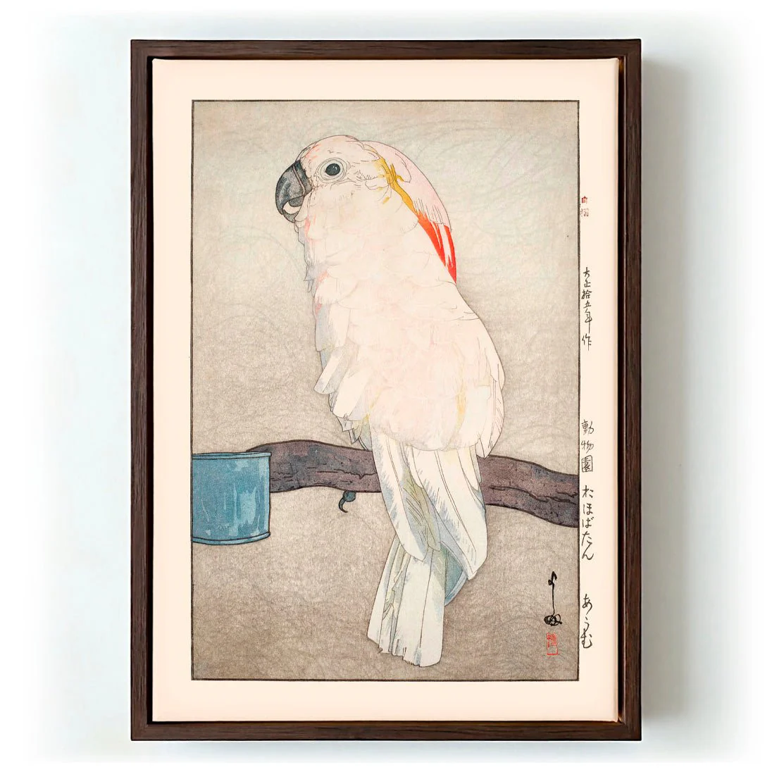 Obatan omu Obatan parrot 1926 by Hiroshi Yoshida - Image 6