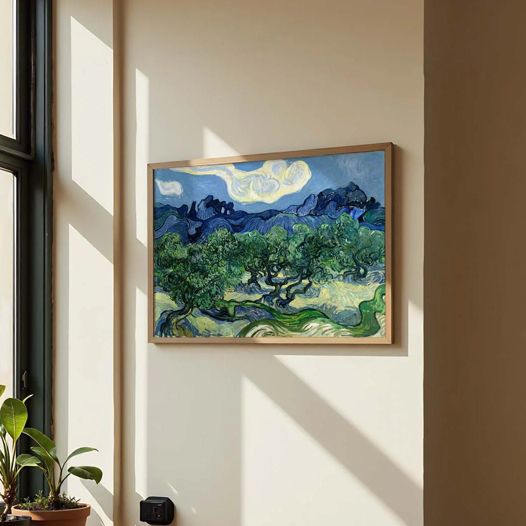 Olive Trees with the Alpilles in the Background by Van Gogh - Image 3